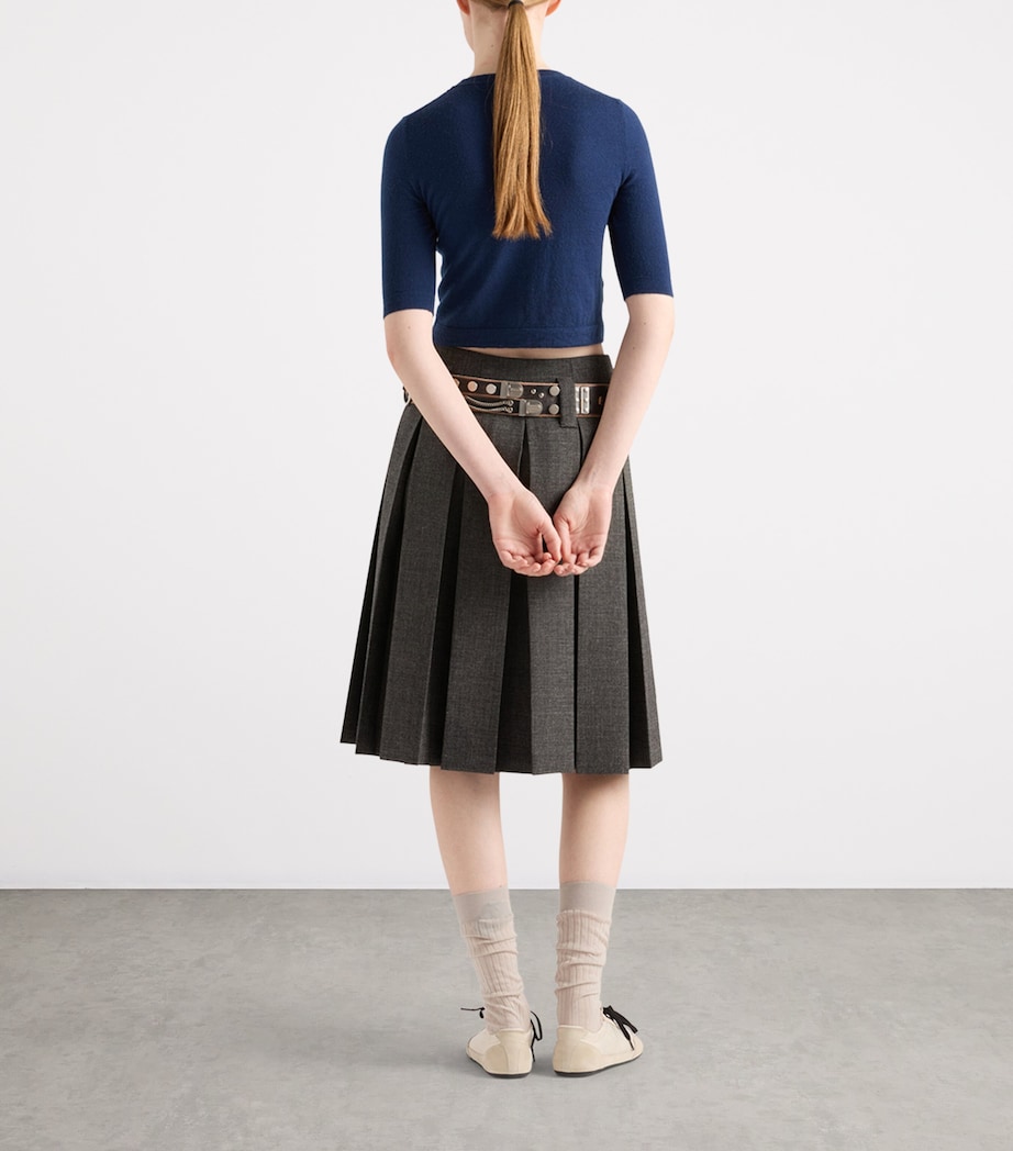 Cashmere Logo Sweater F057L Image 5