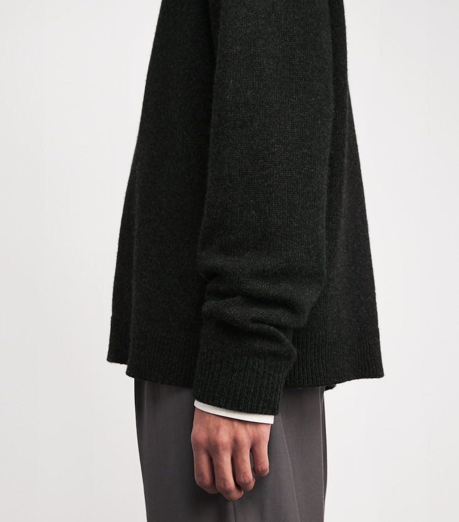 The Row Mens Dumbo Cashmere Sweater Charcoal Image 5