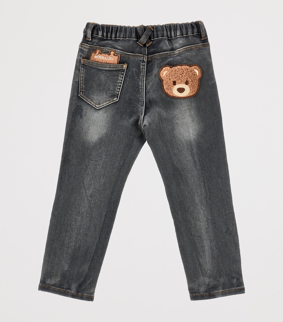 Teddy Bear Jeans (6-24 Months) GREY DENIM+TORTORA Image 2