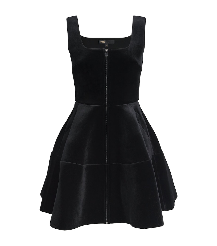 Velvet Mini Dress BLACK Image 1