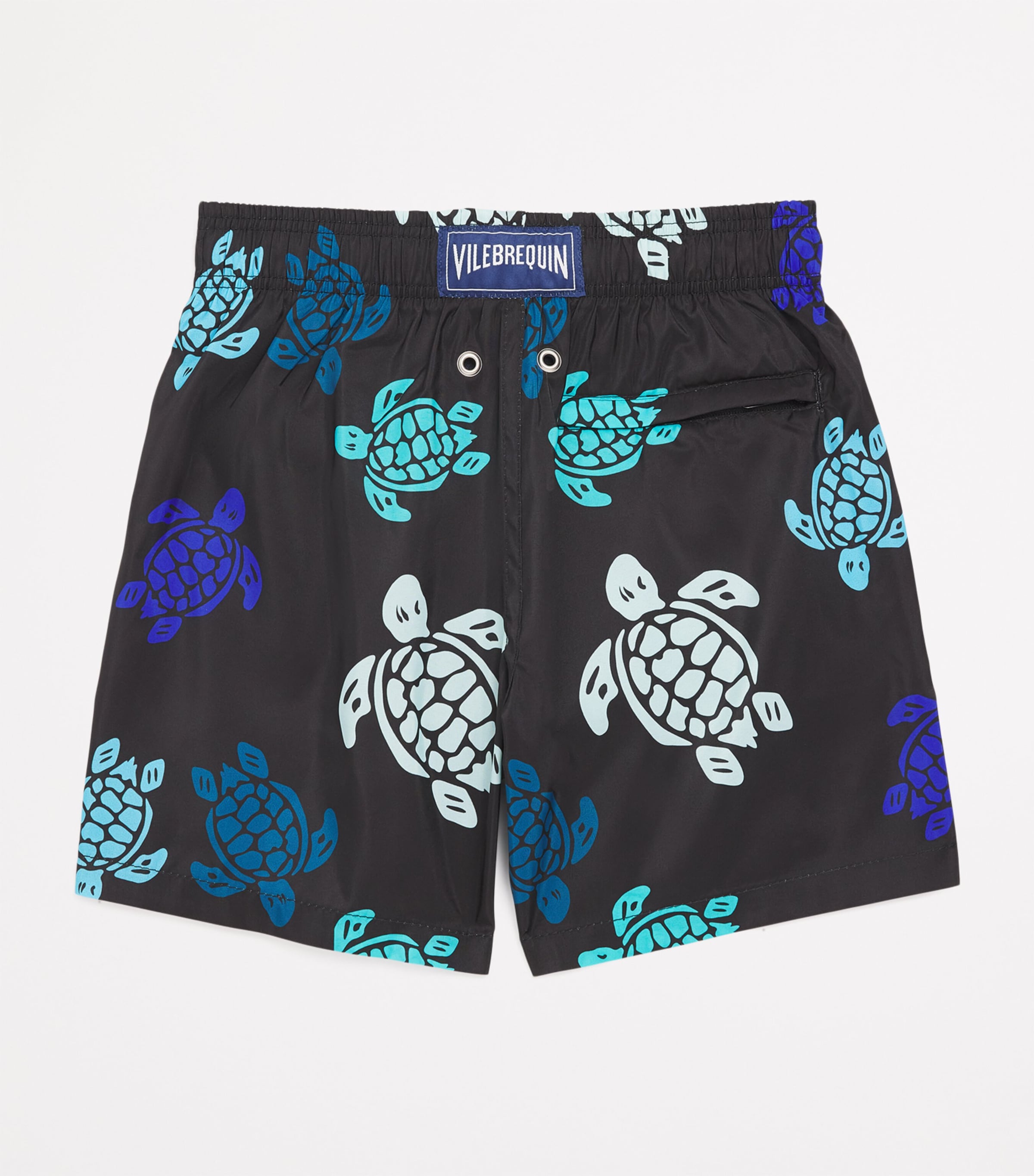 Vilebrequin Kids Turtle Print Swim Shorts (2-14 Years) Noir Image 2