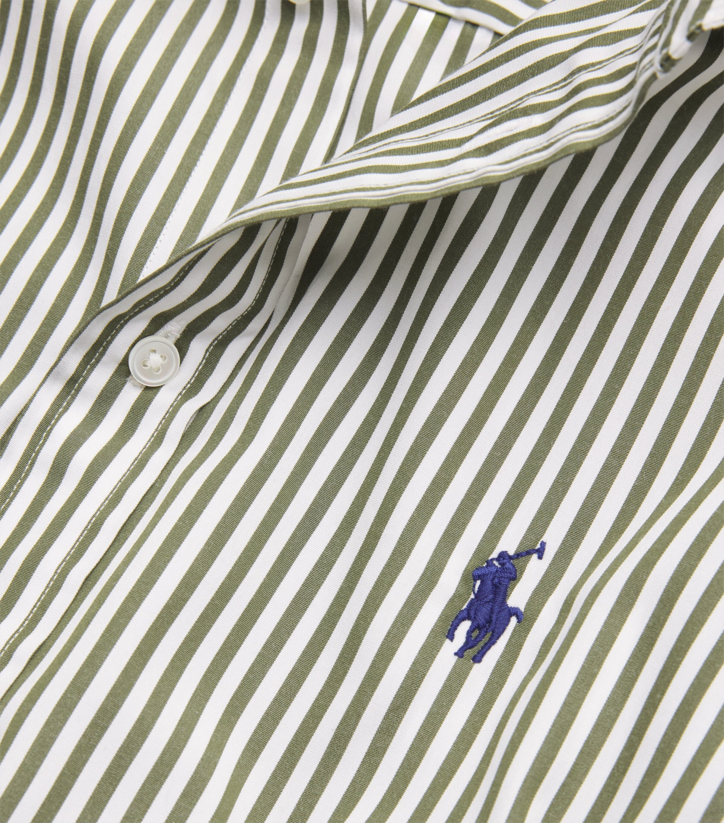 Cotton Stripe Shirt 1936 SPPLY OLIVE WHT Image 5