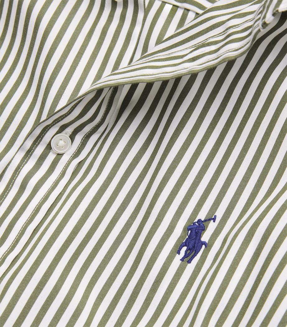 Cotton Stripe Shirt 1936 SPPLY OLIVE WHT Image 5