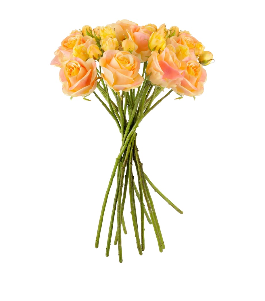 Silk-ka Artificial Rose Flower Bouquet Yellow Image 3