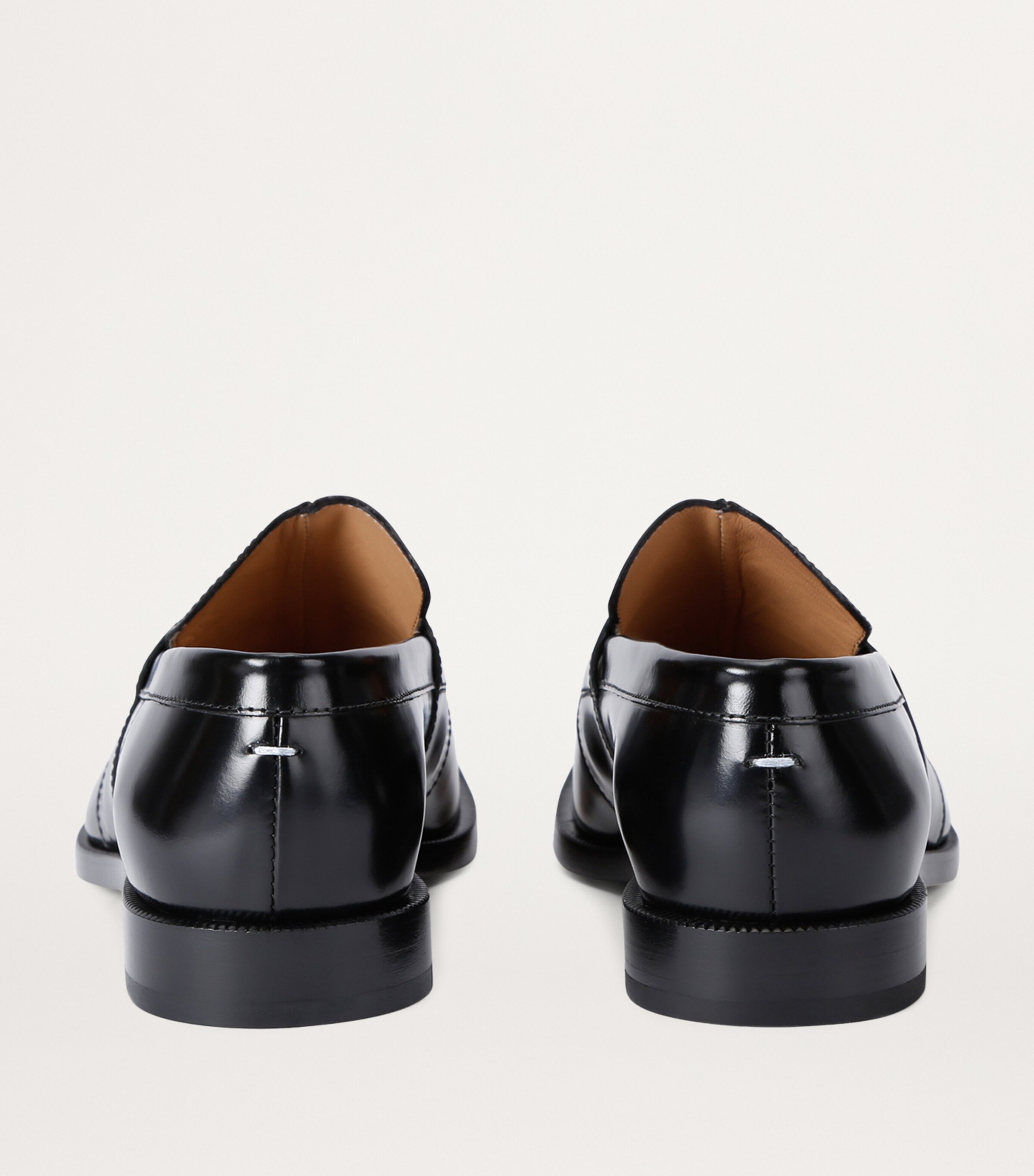 Maison Margiela Leather Tabi Loafers Black Image 2