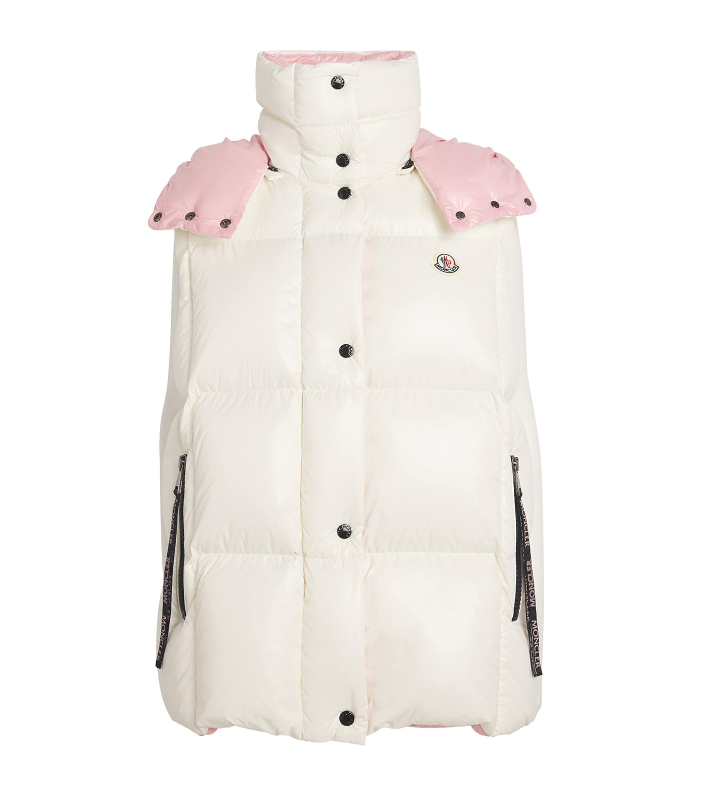 Shop Moncler Down-filled Luzule Gilet In White