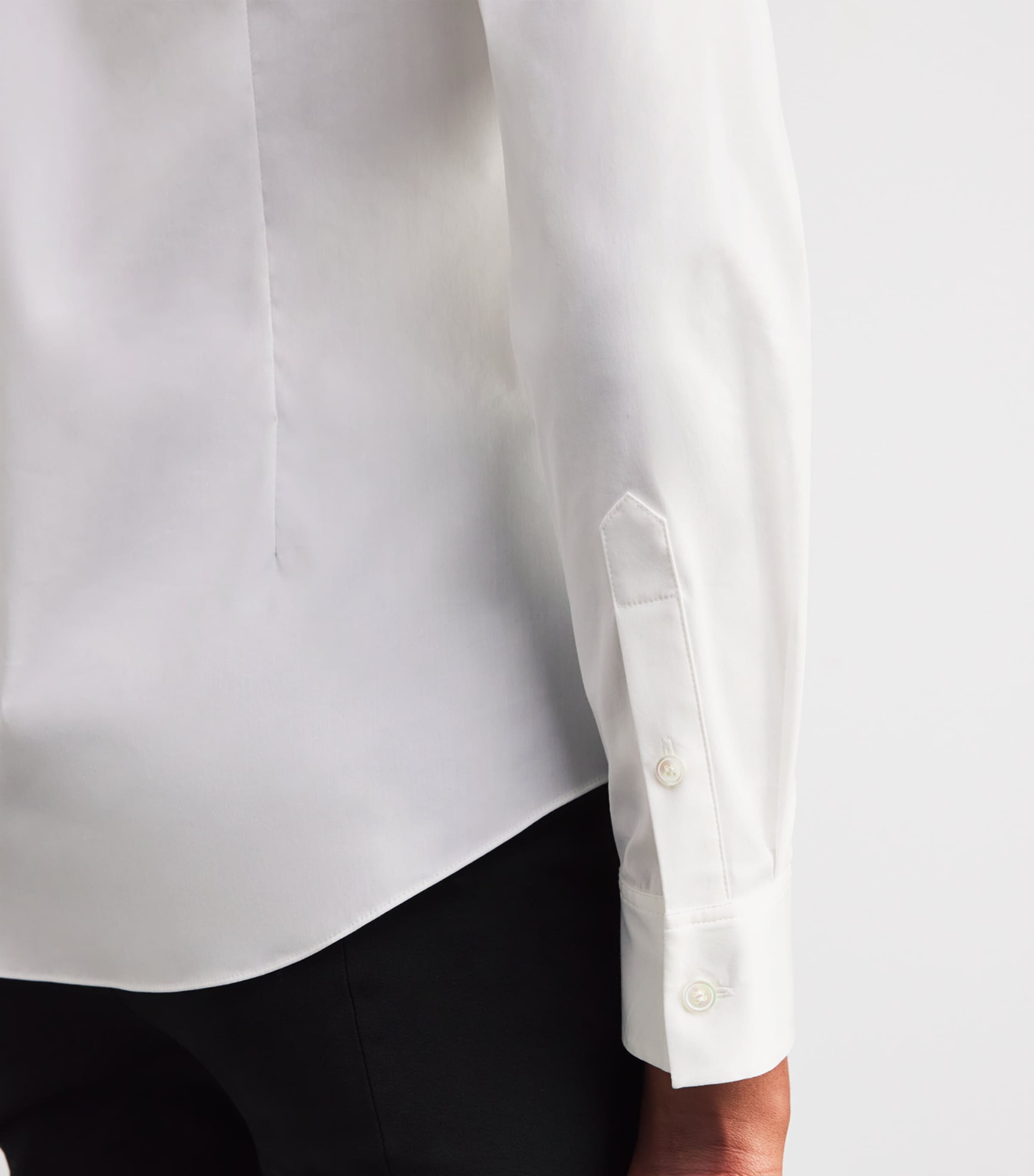 Cotton-Blend Tenia Shirt 100 WHITE Image 6