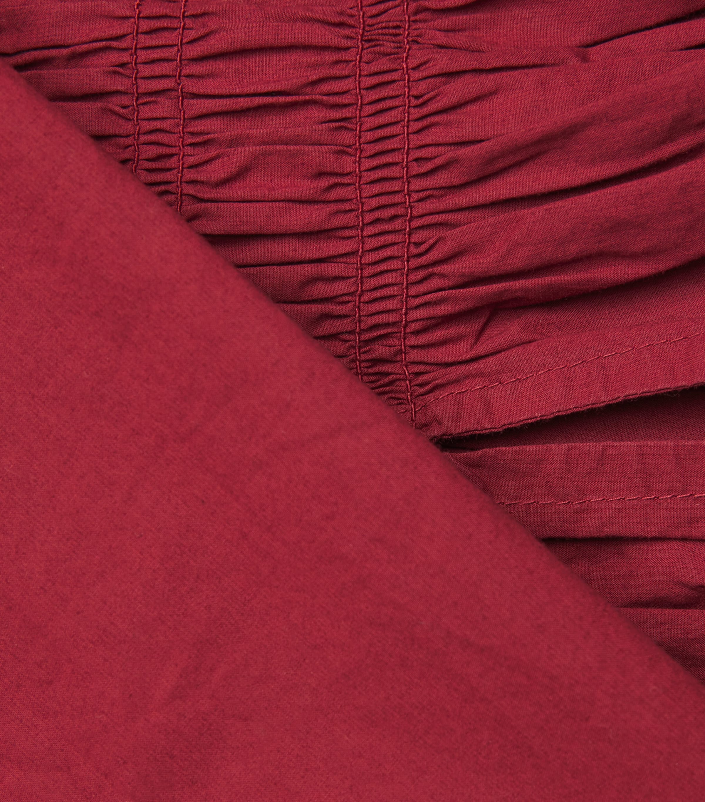 Organic Cotton Quintessa Midi Dress DEEP CRIMSON Image 5