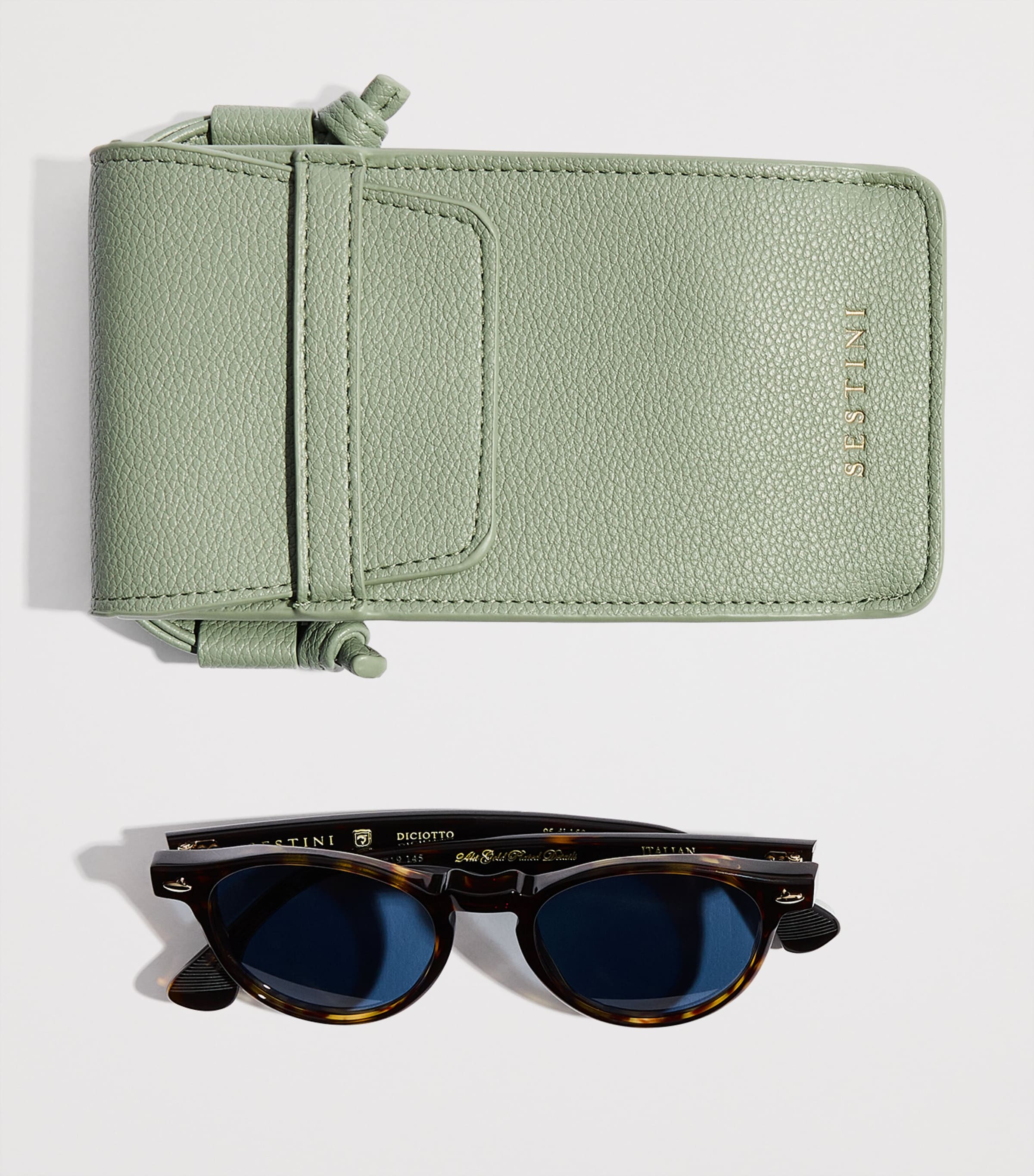 Sestini Acetate Diciotto Sunglasses Blue Cristallo Image 5