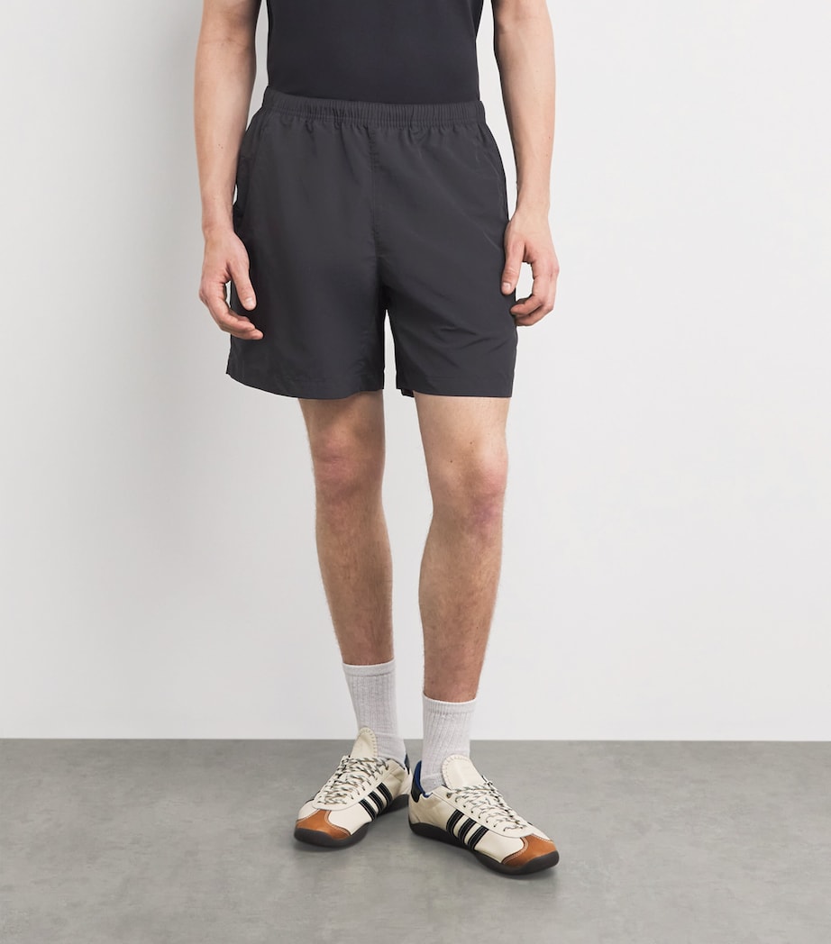 Fred Perry Mens Logo Tennis Shorts Anchor Grey Image 4
