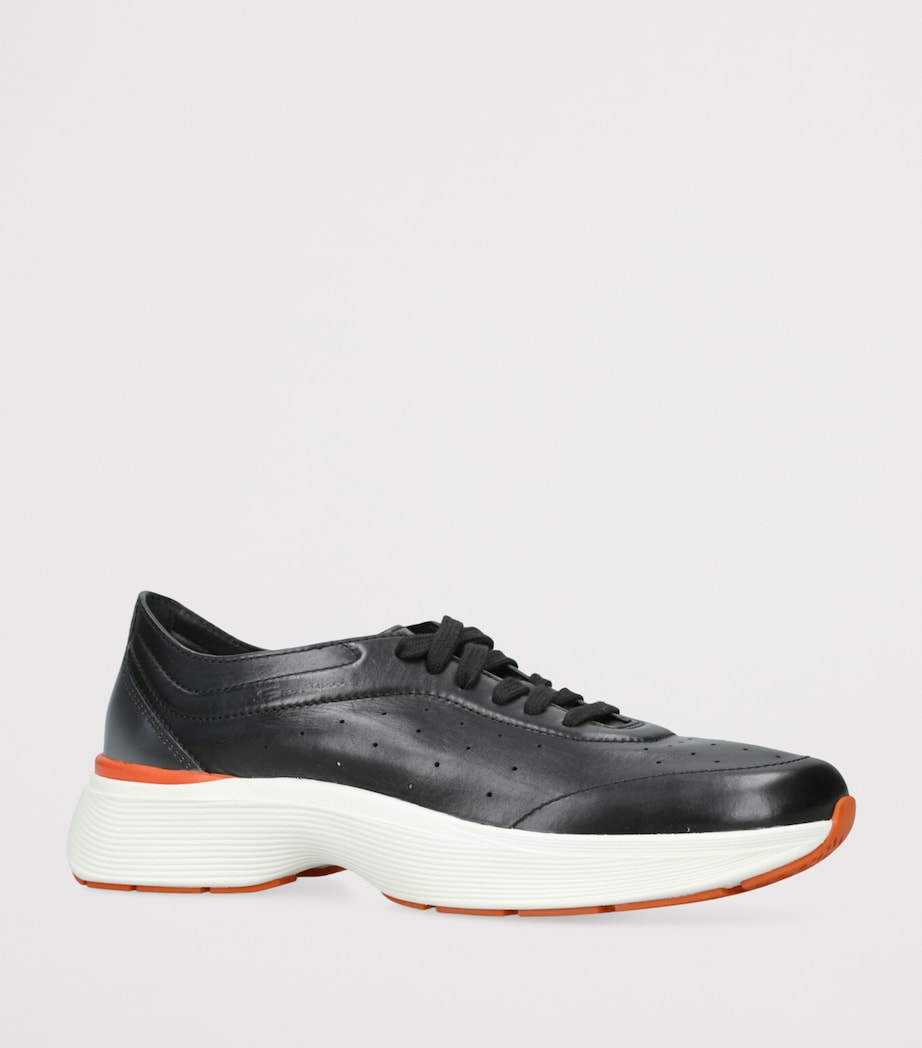 Leather Easy Bounce Sneakers BLACK Image 3