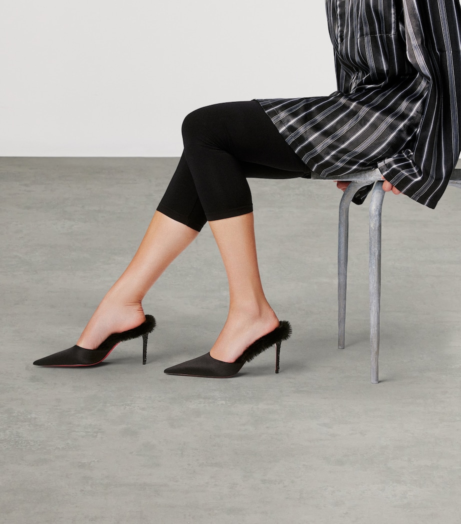 KM Fur Strass Mules 85 B439 Image 5