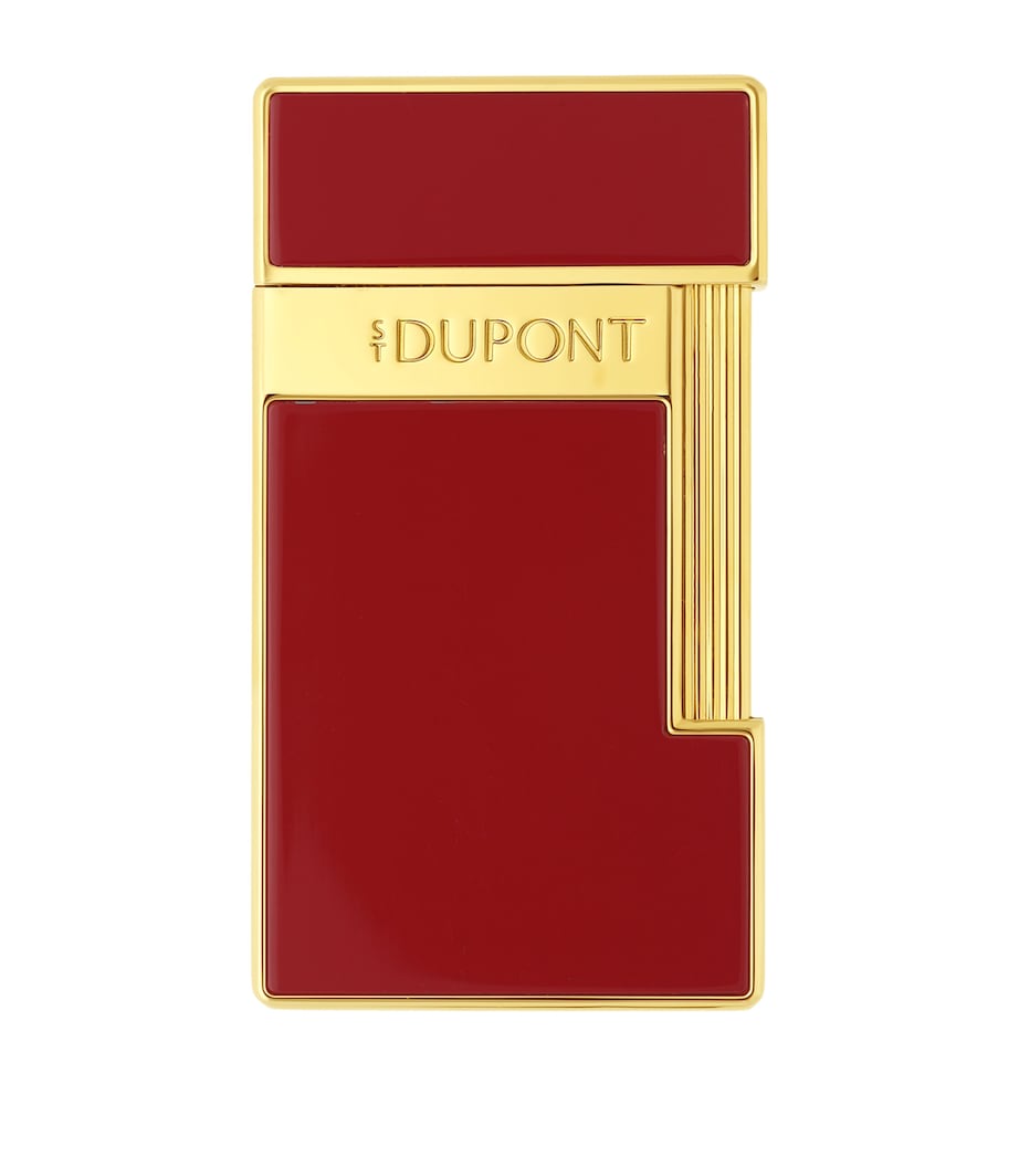 Lacquered Slimmy Lighter RED & GOLD Image 1