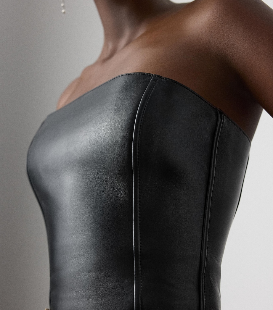 Lambskin Gwyneth Bustier BLACK Image 4