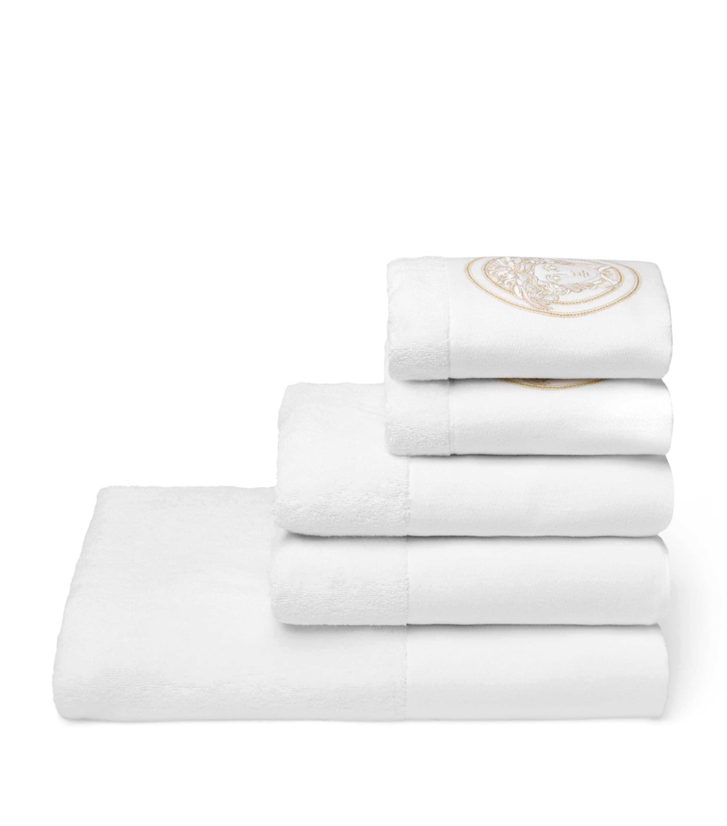 Versace Set Of 5 Medusa Gala Towels