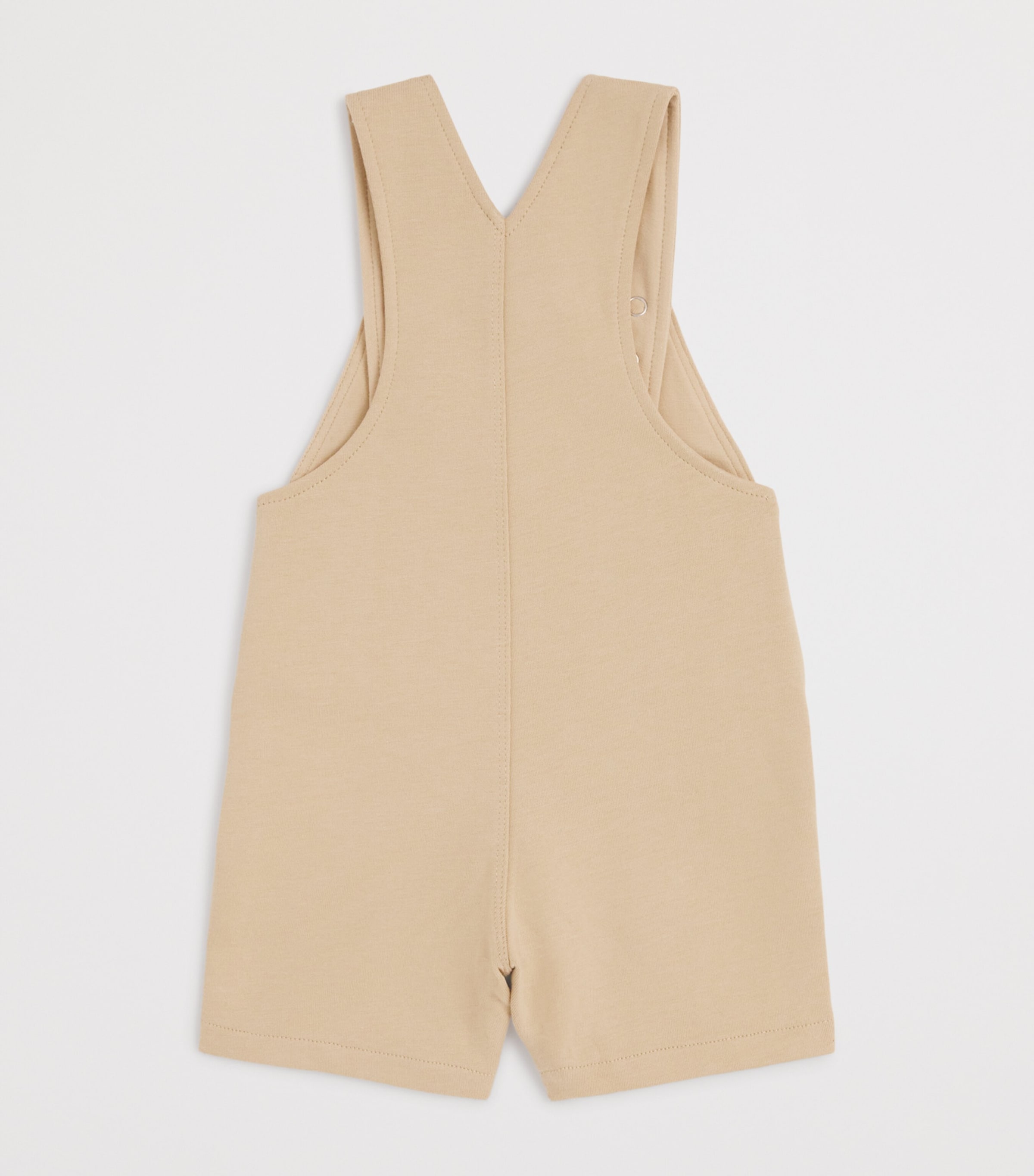 Cotton Logo Dungarees (1-18 Months) 249STONE Image 2