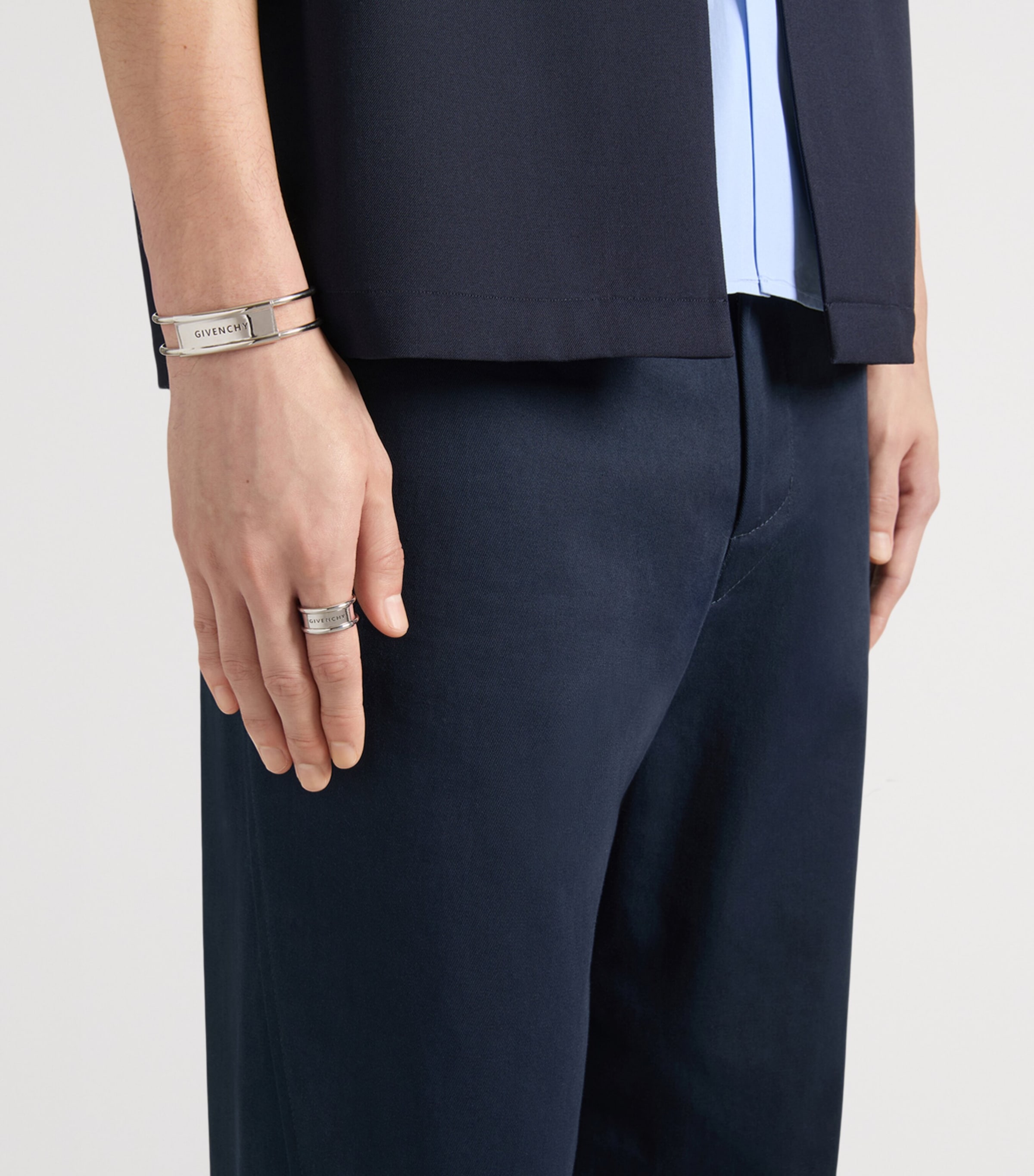 Givenchy Safety Pin Logo Ring Image 2