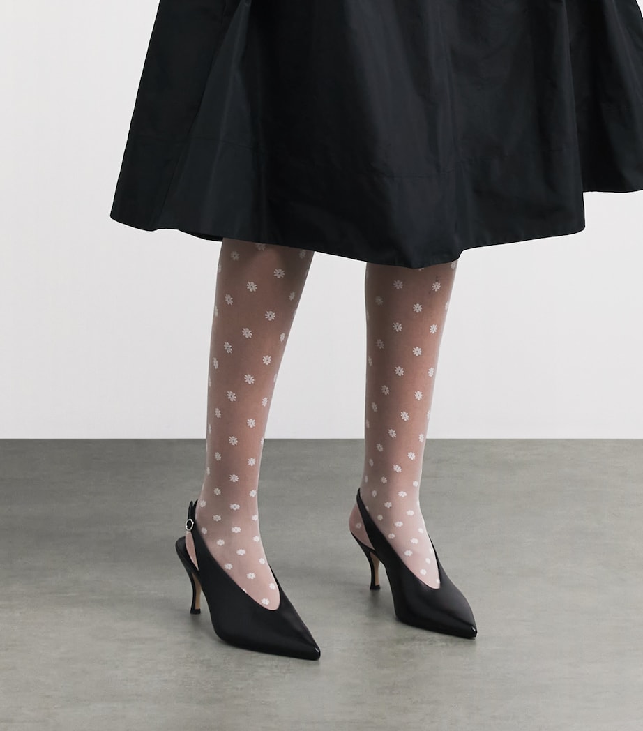Wolford Womens Daisy Tights White Whit Image 3