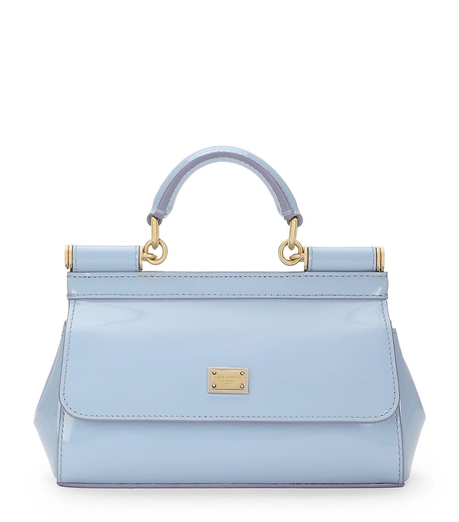 Small Calfskin Sicily Top-Handle Bag 80789-ZUCCHERO Image 1