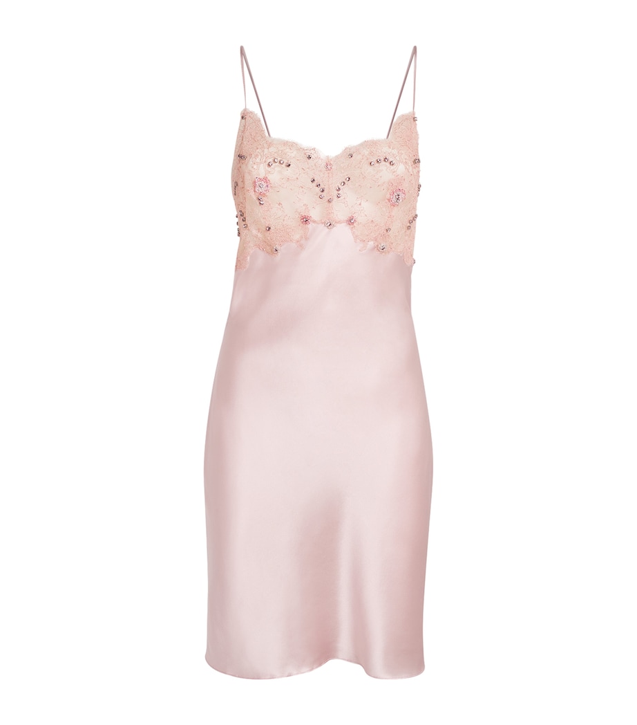 Silk Embellished Slip Dress PALE PINK/PALE Image 1