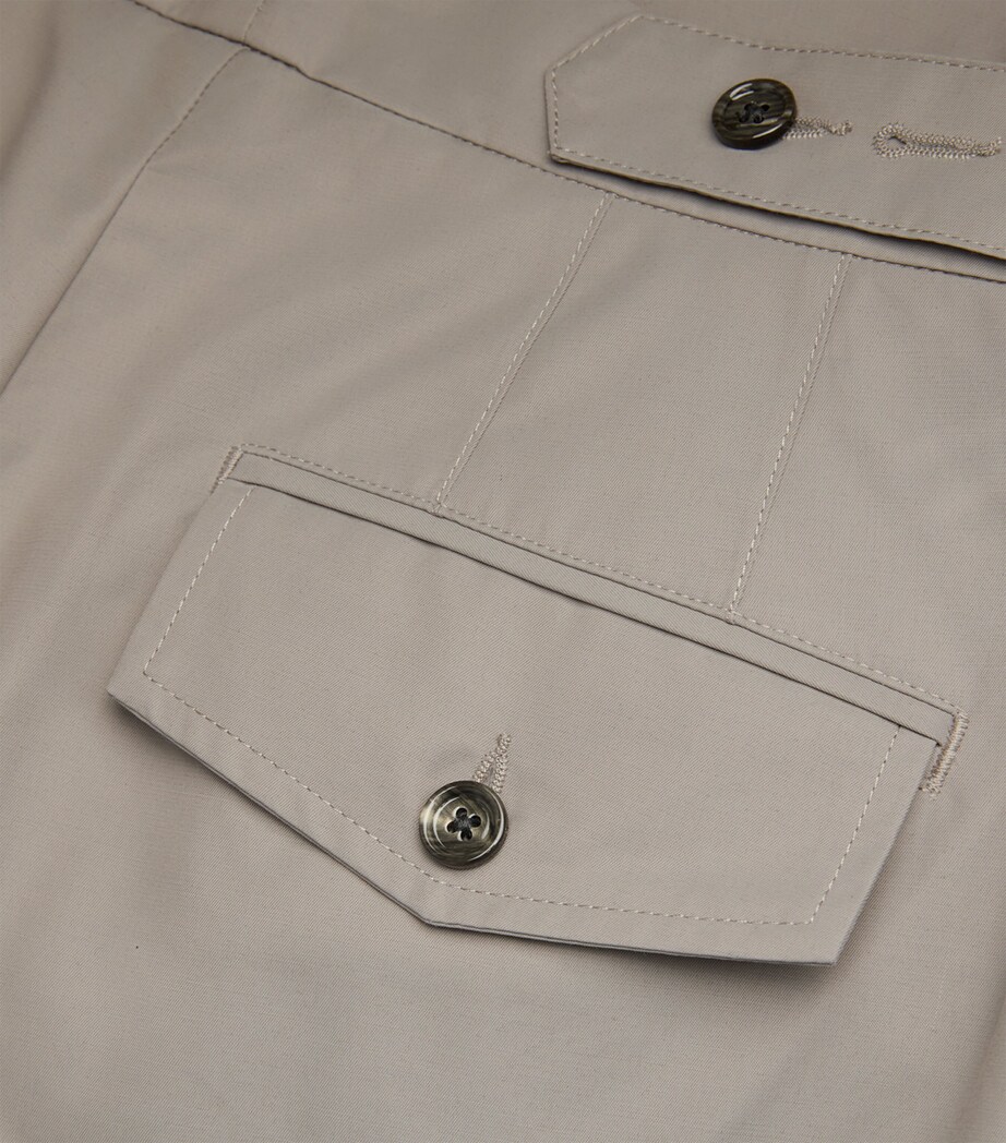 AMI Paris Mens Cotton-Blend Oversized Bermuda Shorts Image 4