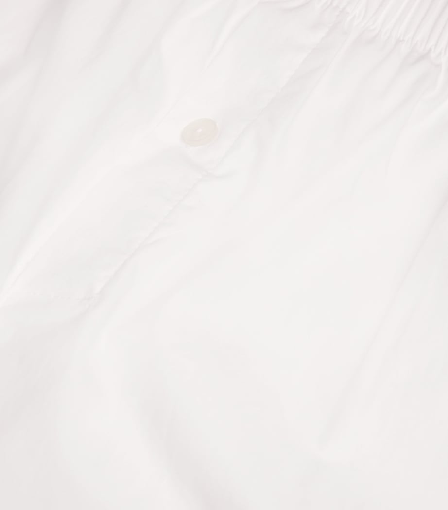 Woven Plain Boxer Shorts WHITE Image 5