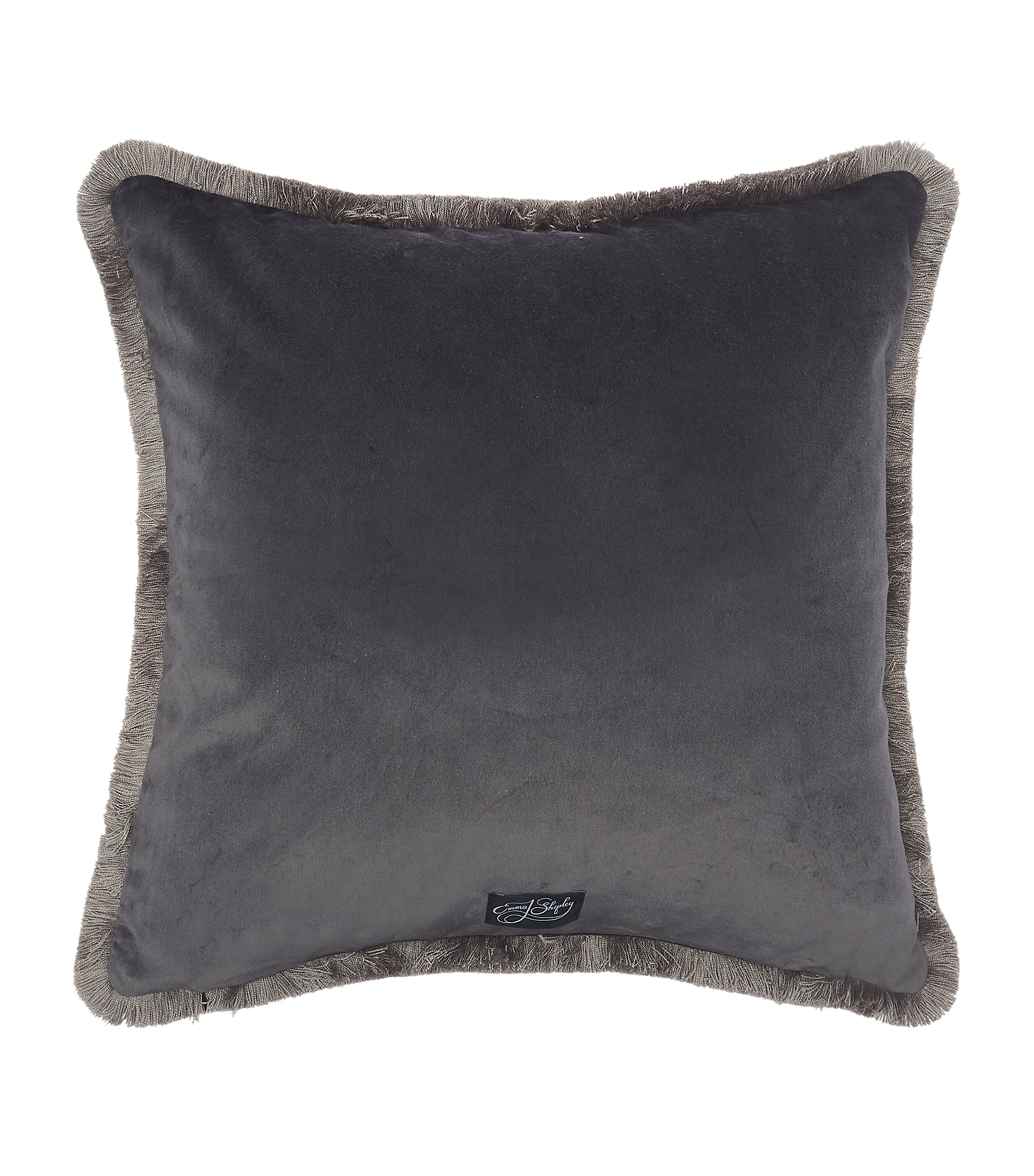 Emma J Shipley Velvet Highlandia Cushion (46cm x 46cm) Pink Image 2