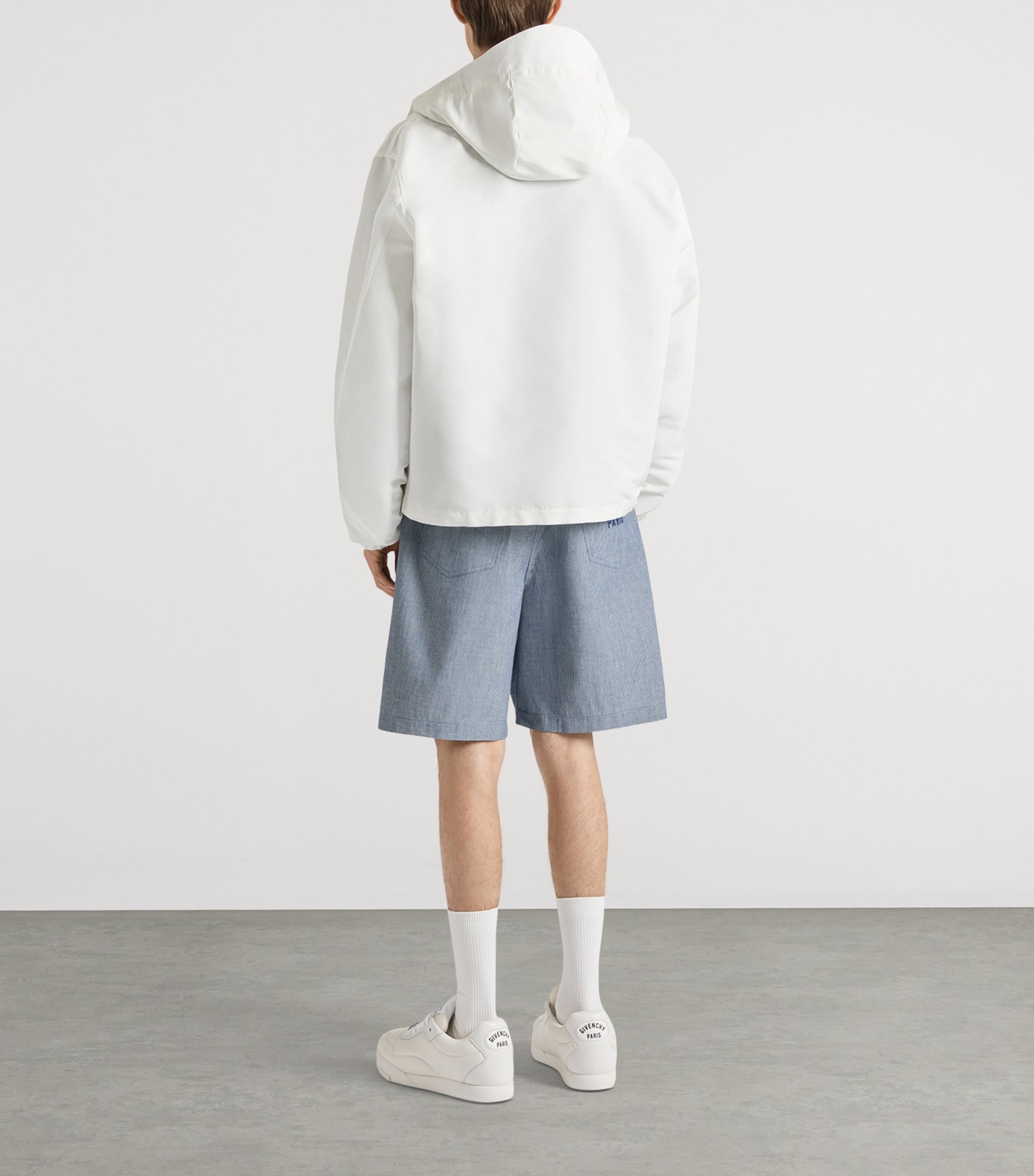 Givenchy Mens Logo Hooded Windbreaker Jacket Image 3