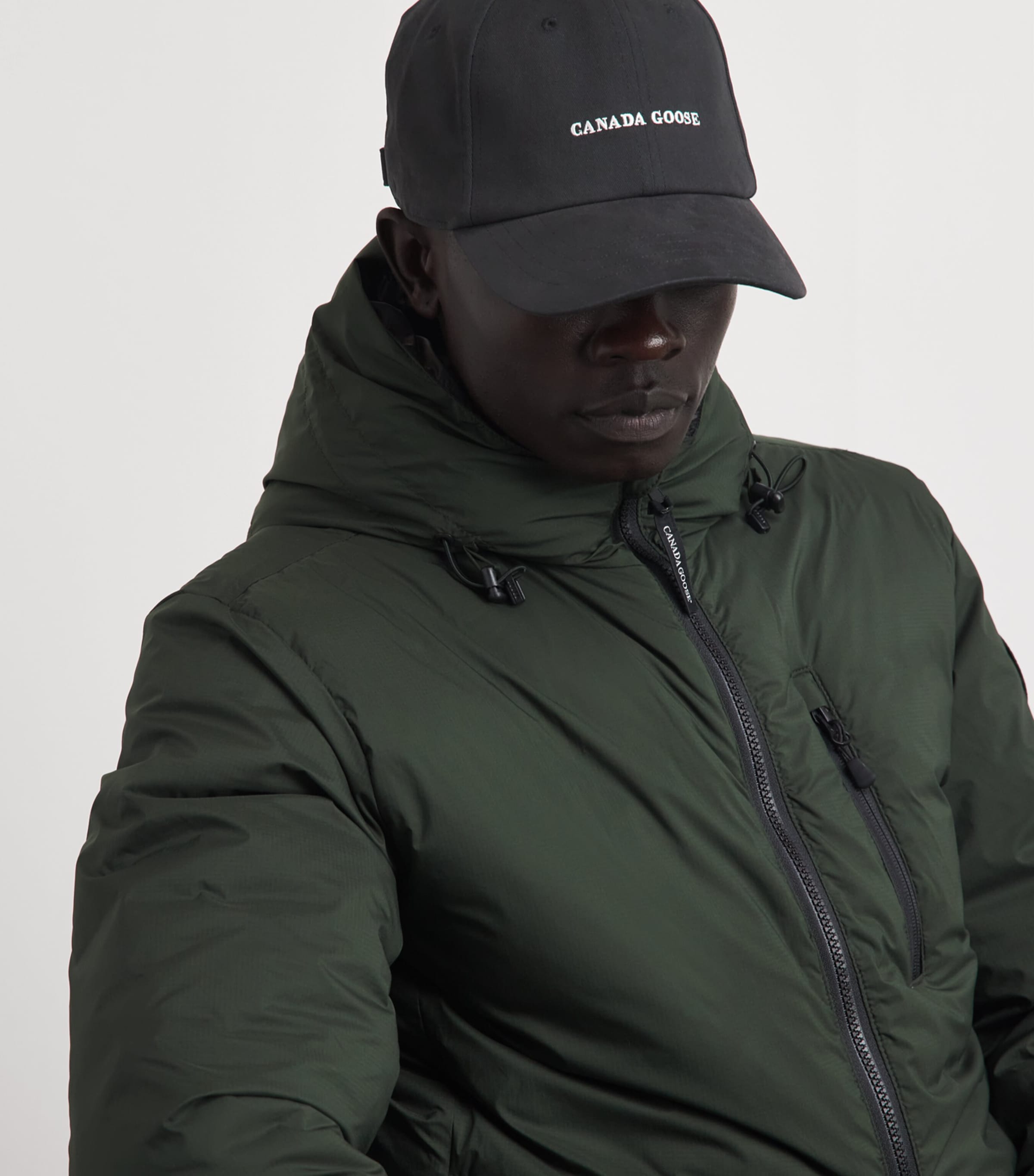 Canada Goose Logo Everyday Baseball Cap Black/white Image 2