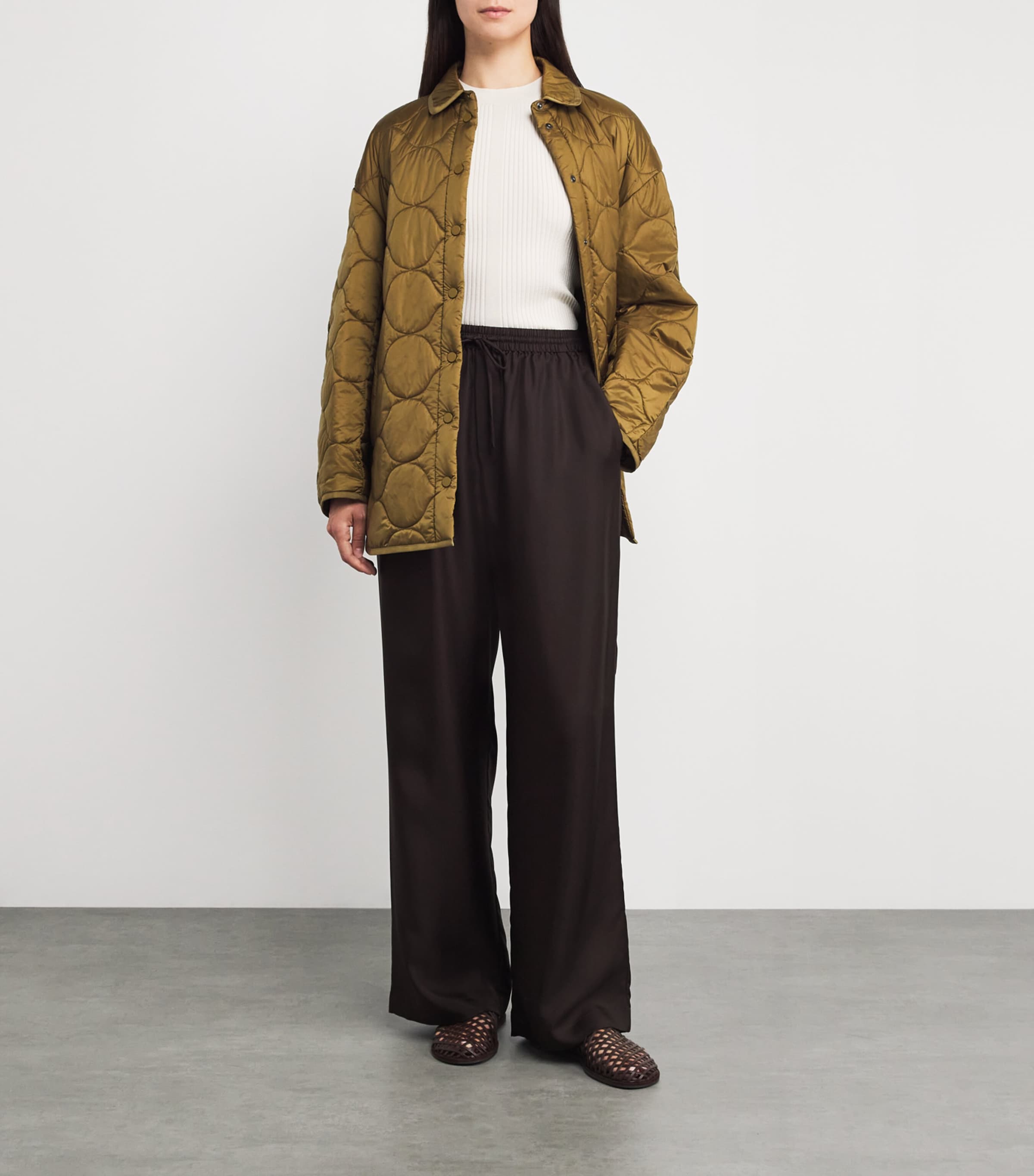 Zante Quilted Jacket 049 OLIVE GREEN Image 2