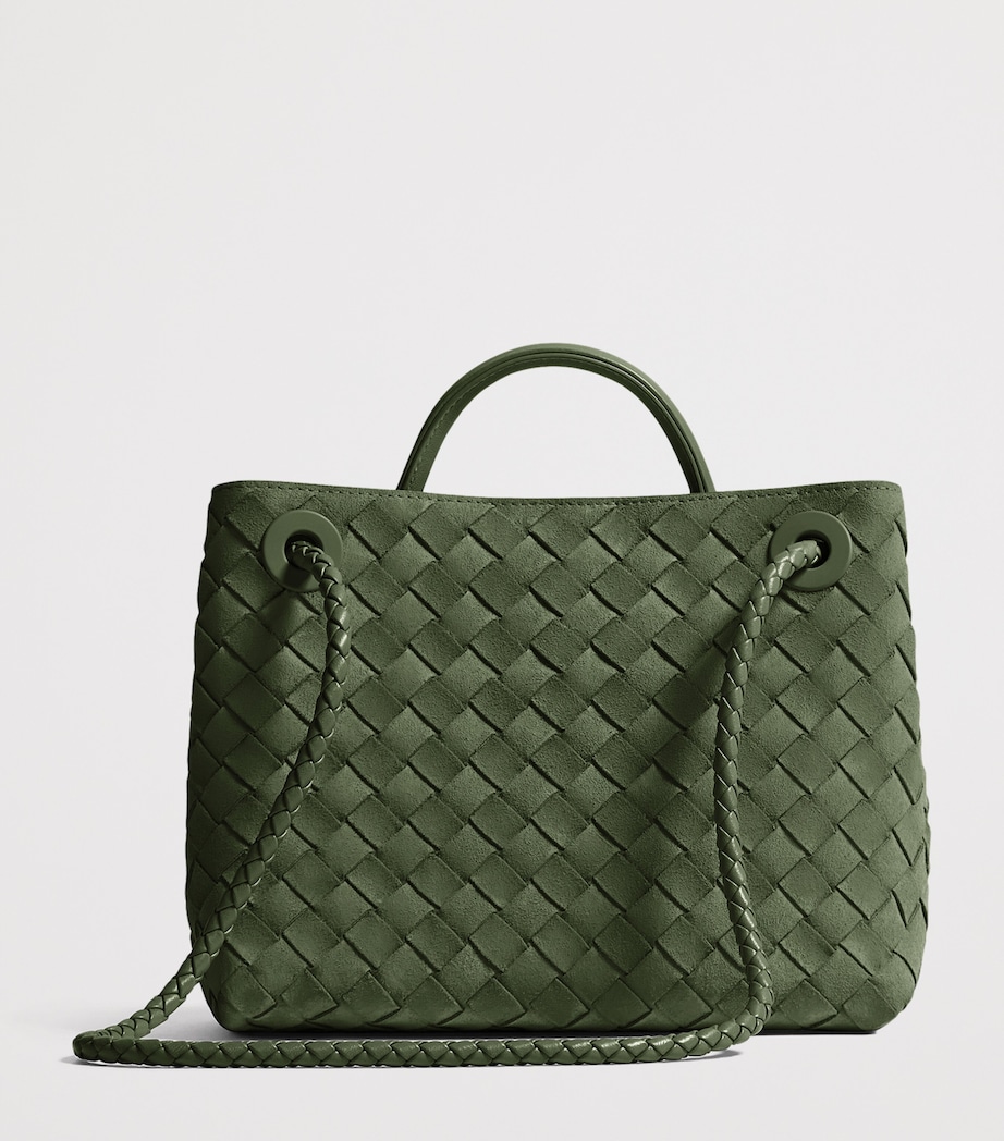 Bottega Veneta Small Suede Andiamo Top-Handle Bag Image 6