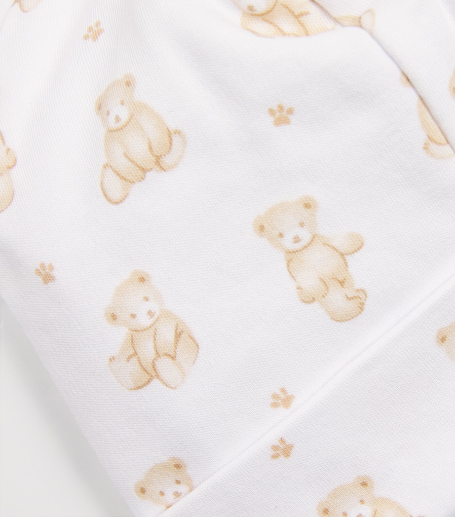 Pima Cotton Teddy Bear Time Bib K200BROWN Image 3