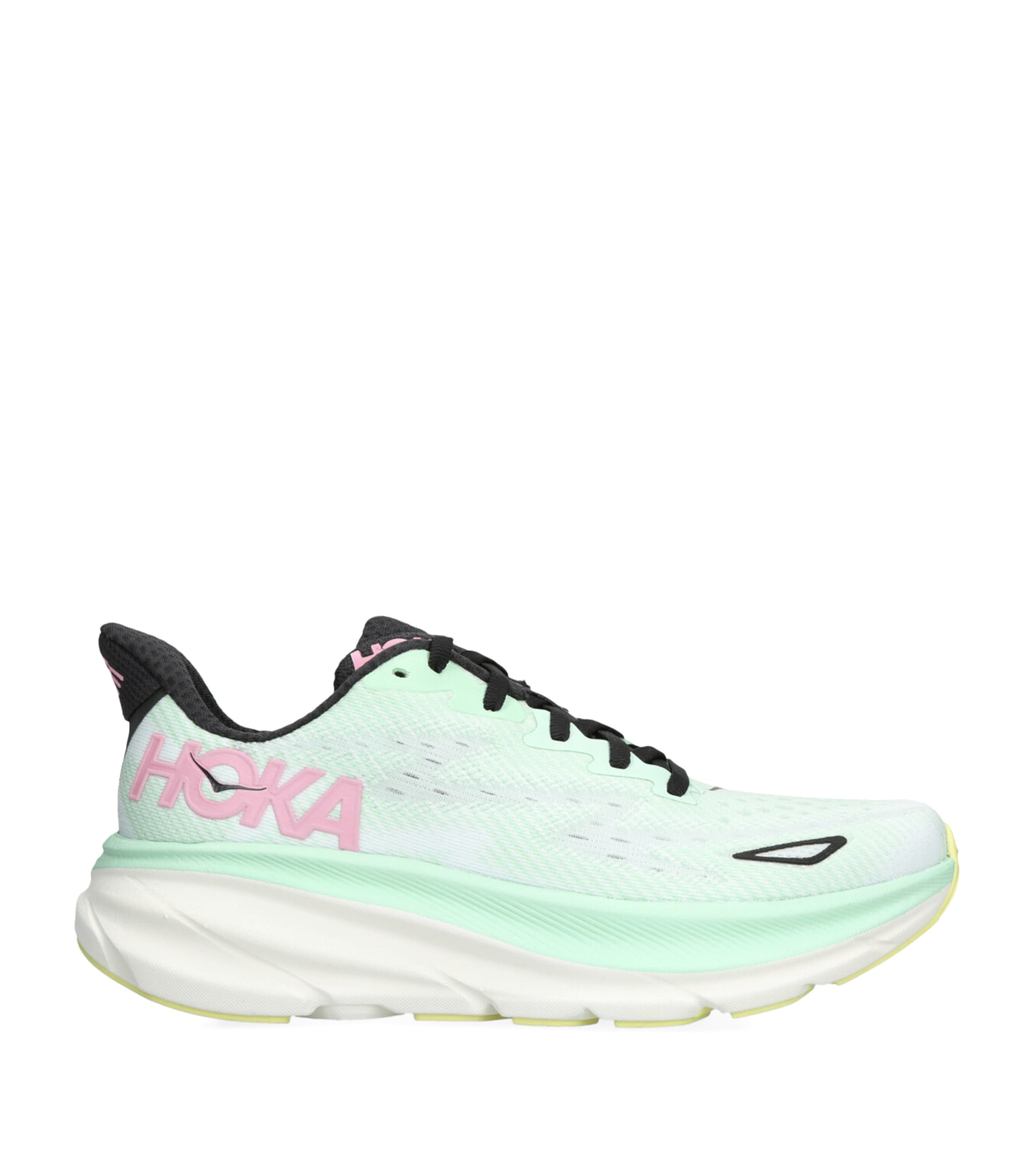 Hoka Low Top Sneakers With Mesh Upper And Rubber Outsole In Green