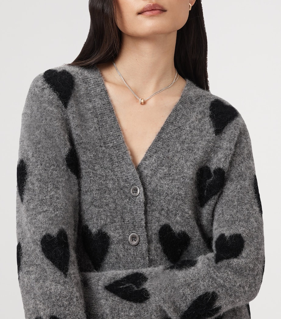 Amora Knit Cardigan GREY/BLACK Image 6