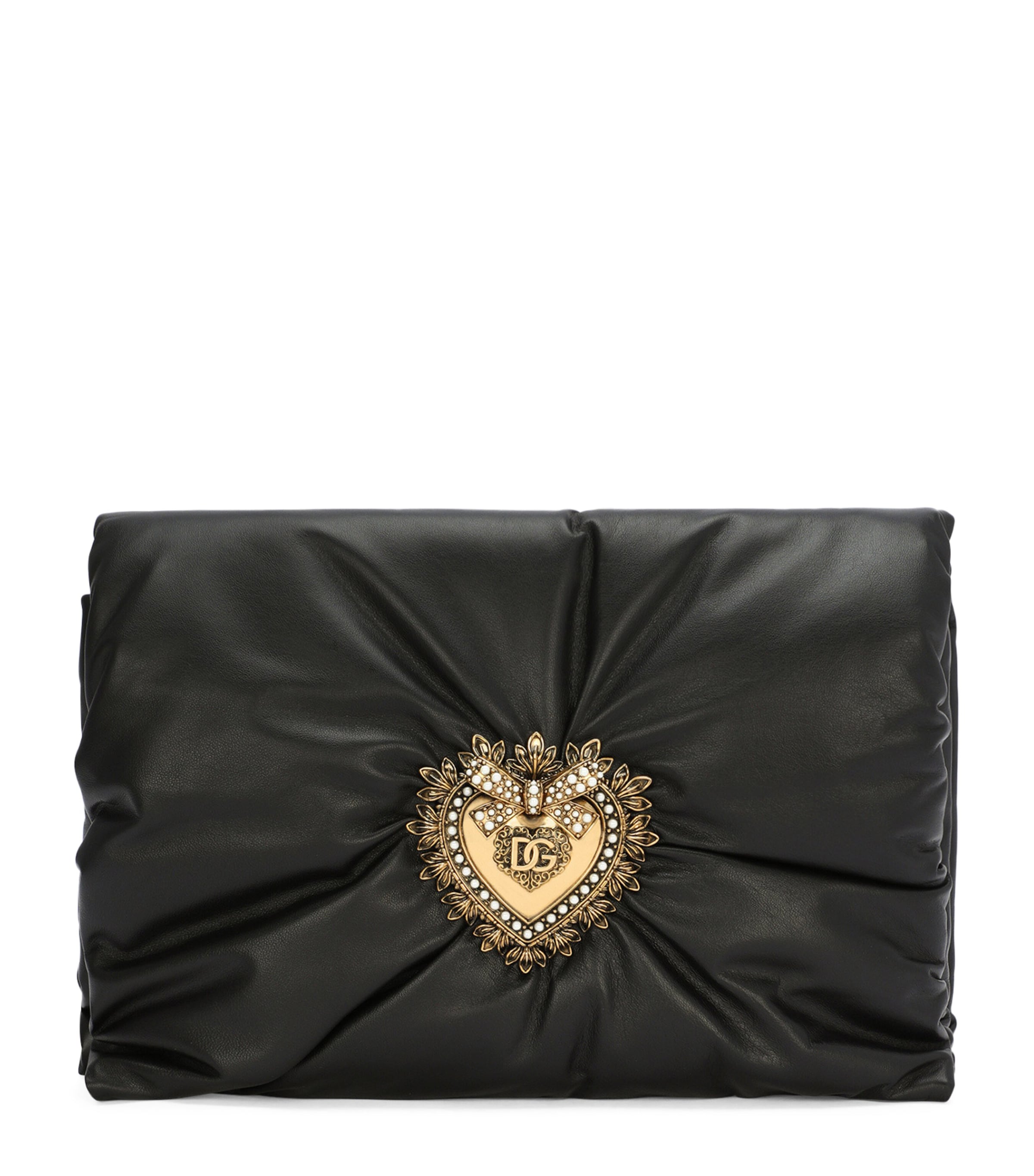 Shop Dolce & Gabbana Padded Devotion Soft Shoulder Bag