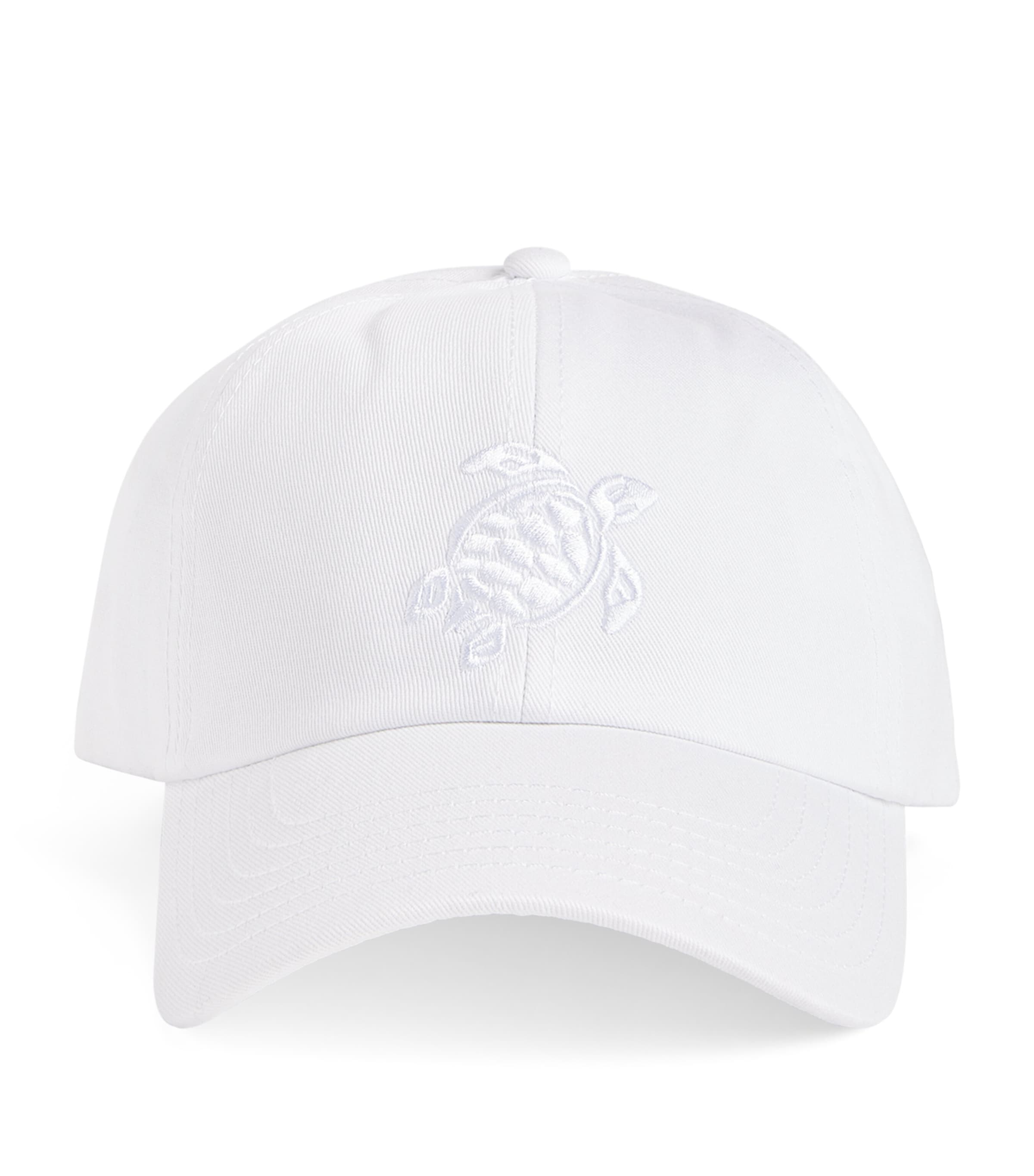 Vilebrequin Embroidered Turtle Baseball Cap In White