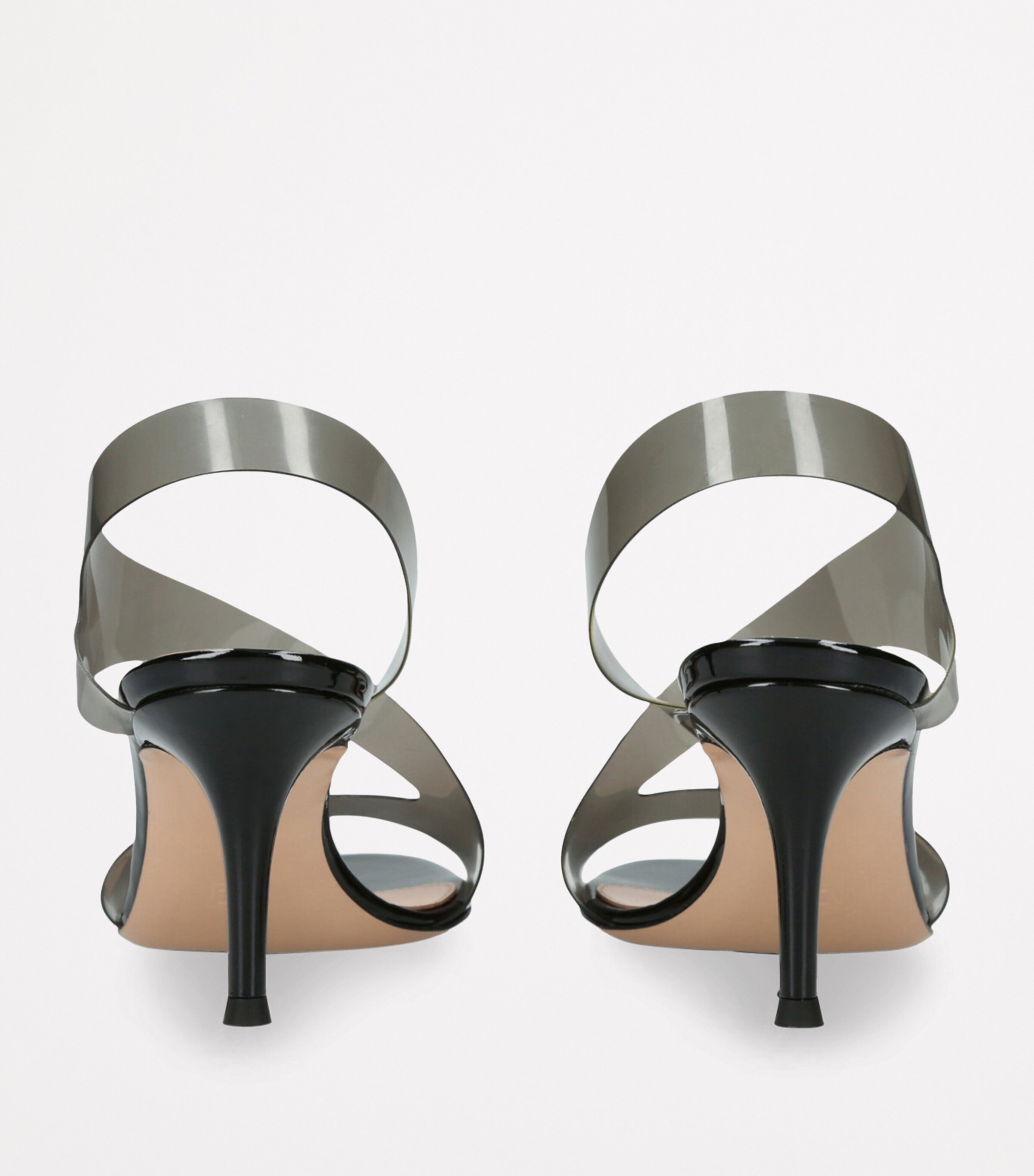 Leather Metropolis Sandals 70 BLACK Image 2