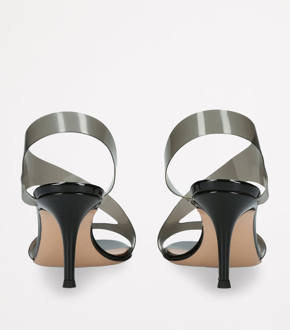 Leather Metropolis Sandals 70 BLACK Image 2