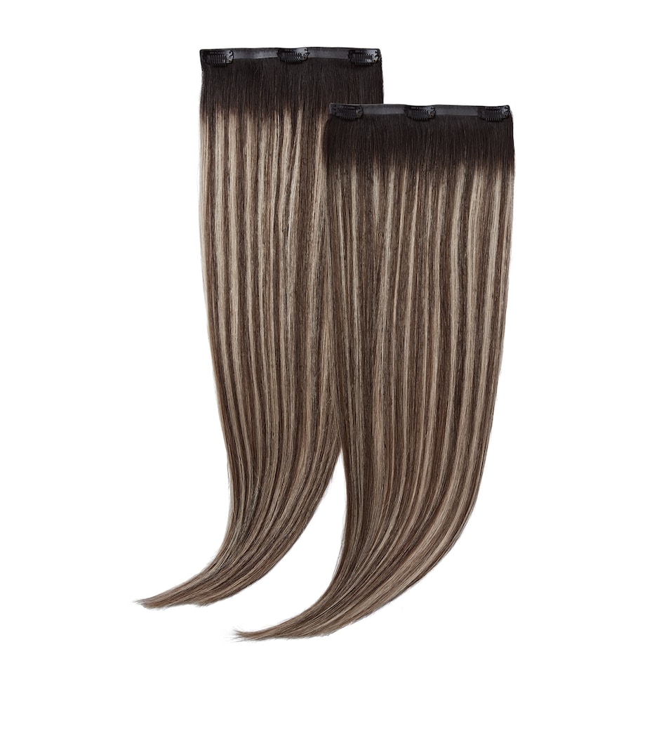 Beauty Works Beauty Works x Huda BARELY THERE Mix & Match Duo Clip-In Hair Extensions (18") Desert Dune Image 1
