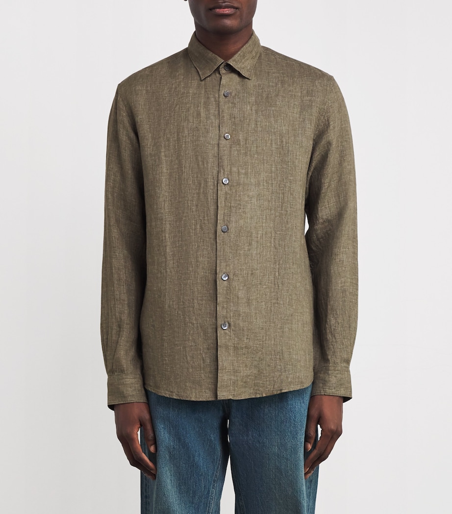 Linen Shirt GNIJ-DUSK GREEN Image 3