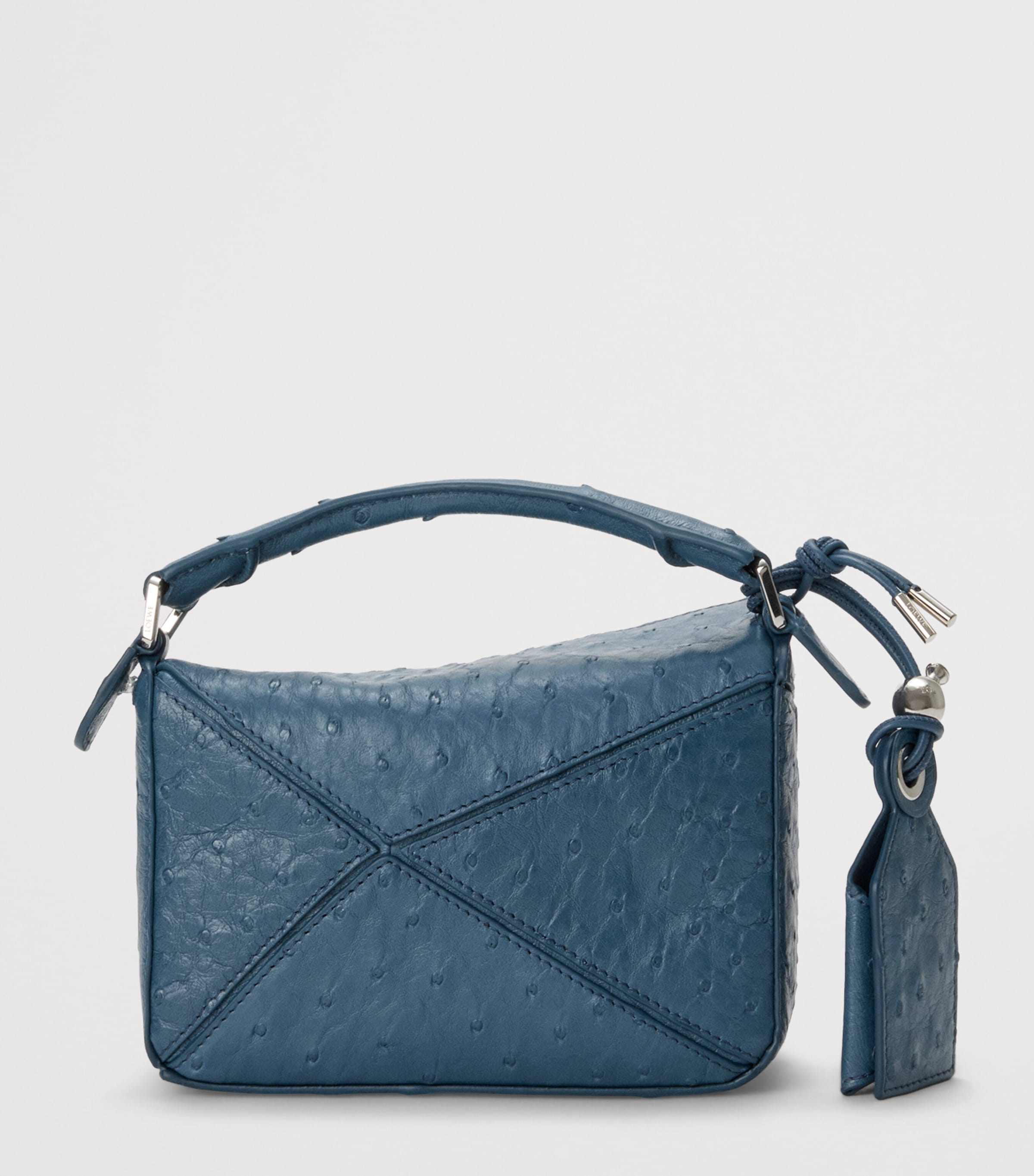 Mini Leather Puzzle Top-Handle Bag DENIM Image 5