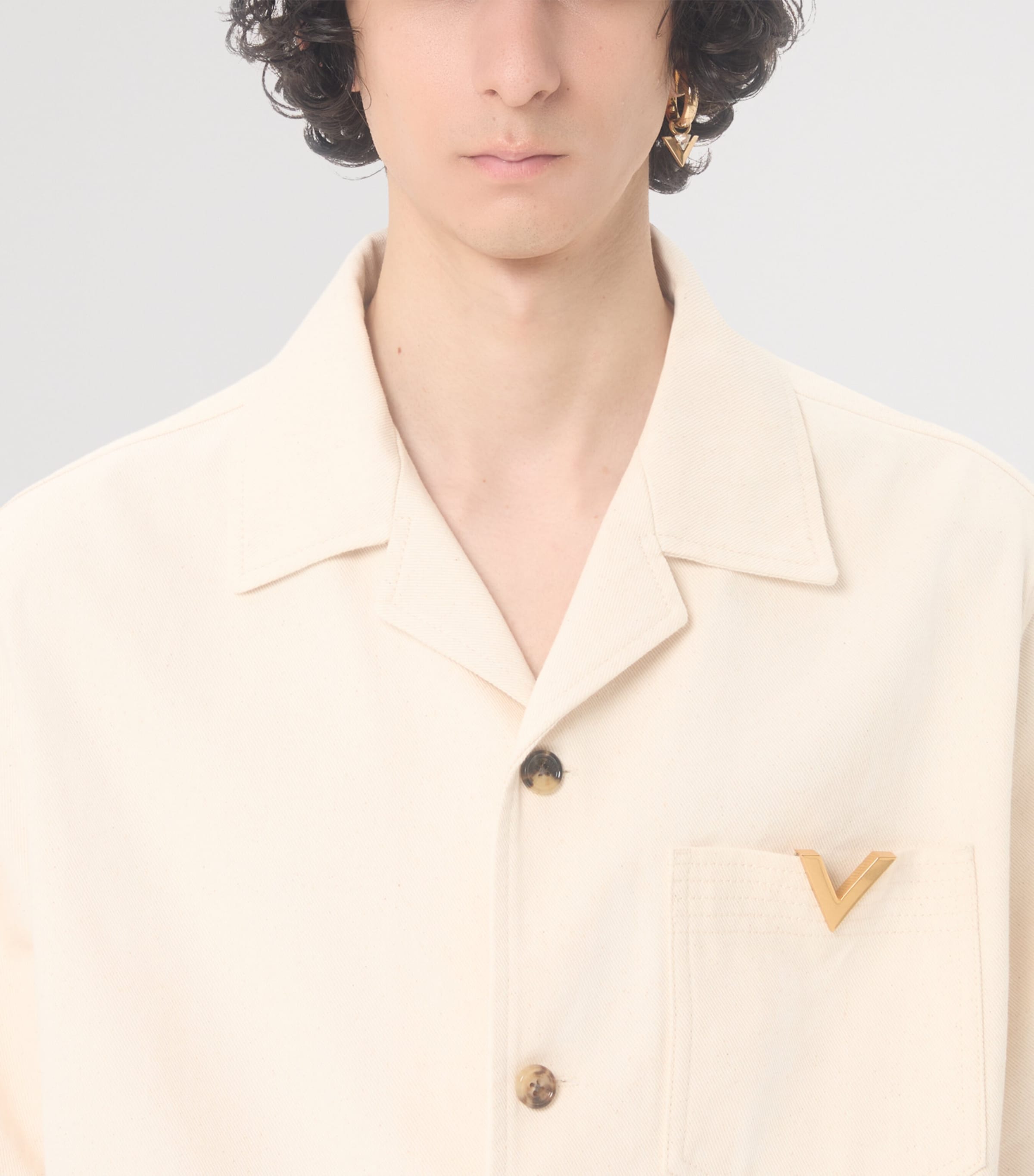 Denim V-Logo Shirt A03 Image 7