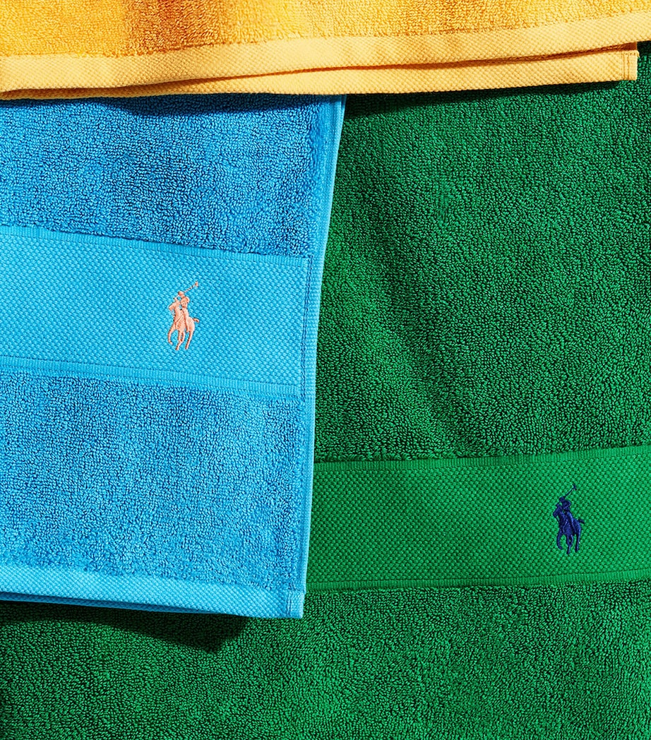 Polo Player Guest Towel (40cm x 75cm) COVE BLUE Image 3