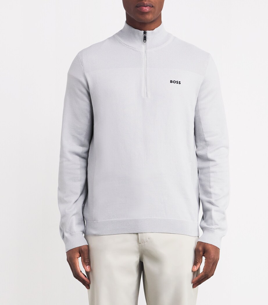Momentum X Quarter-Zip Sweater PASTEL GREY Image 3