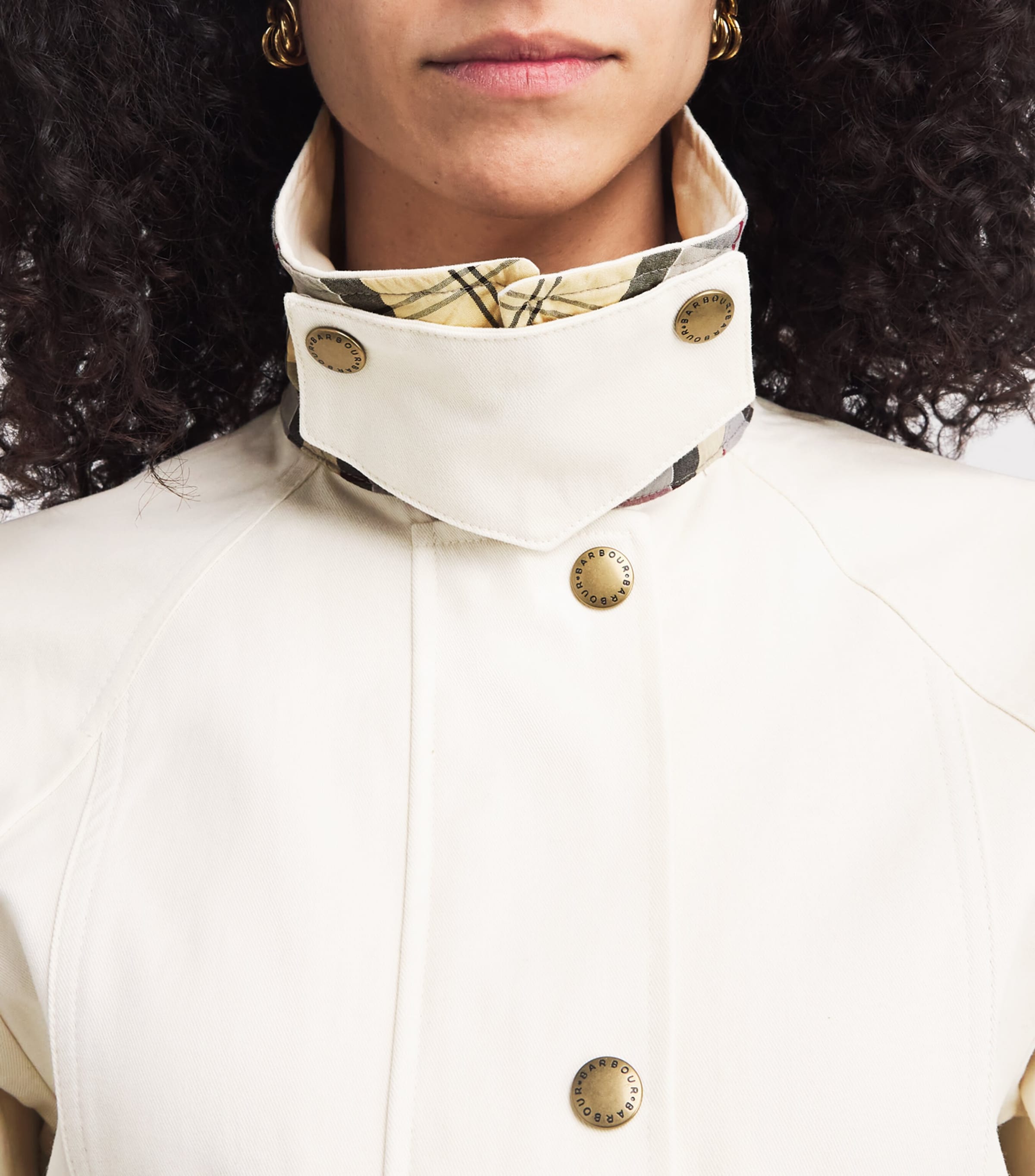 Cotton Cropped Beadnell Casual Jacket LIGHT PEARL/DRESS/BE Image 6