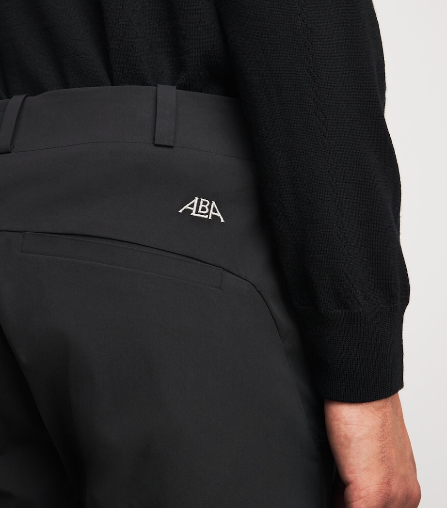 Alba Mens Cotton-Blend Techno Shorts Black Image 3