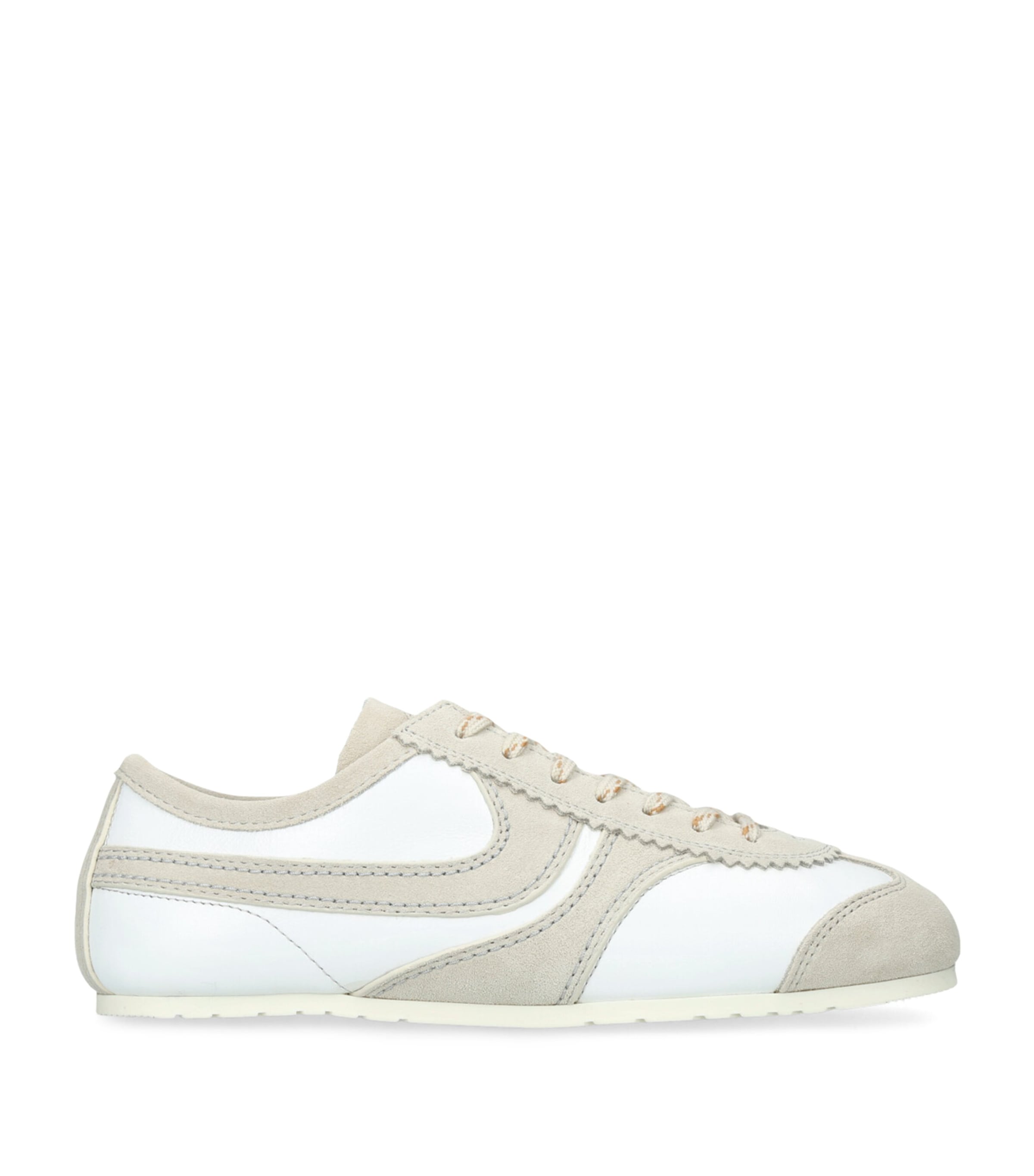 DRIES VAN NOTEN Leather Dustin Sneakers White Image 1