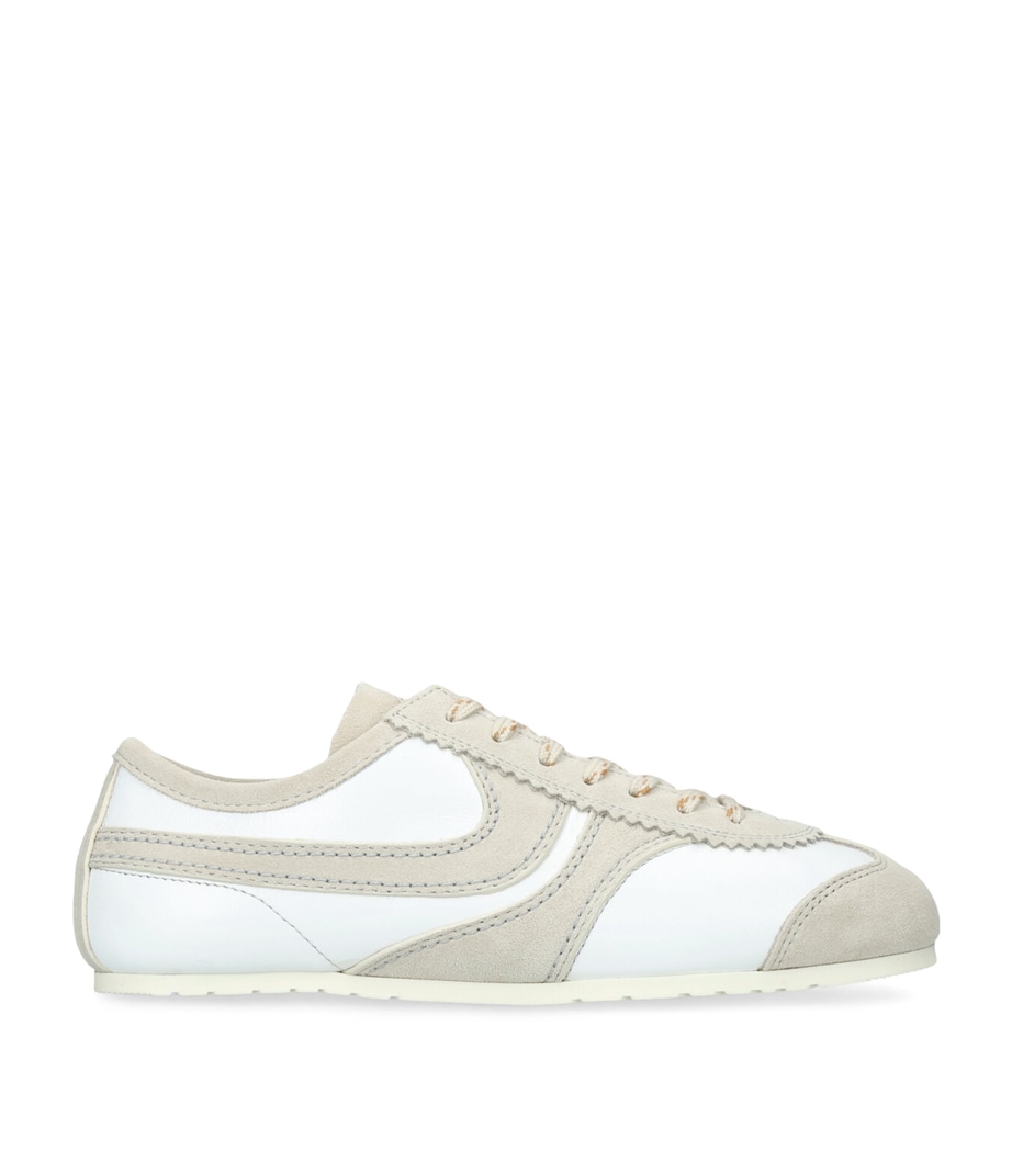 DRIES VAN NOTEN Leather Dustin Sneakers White Image 1