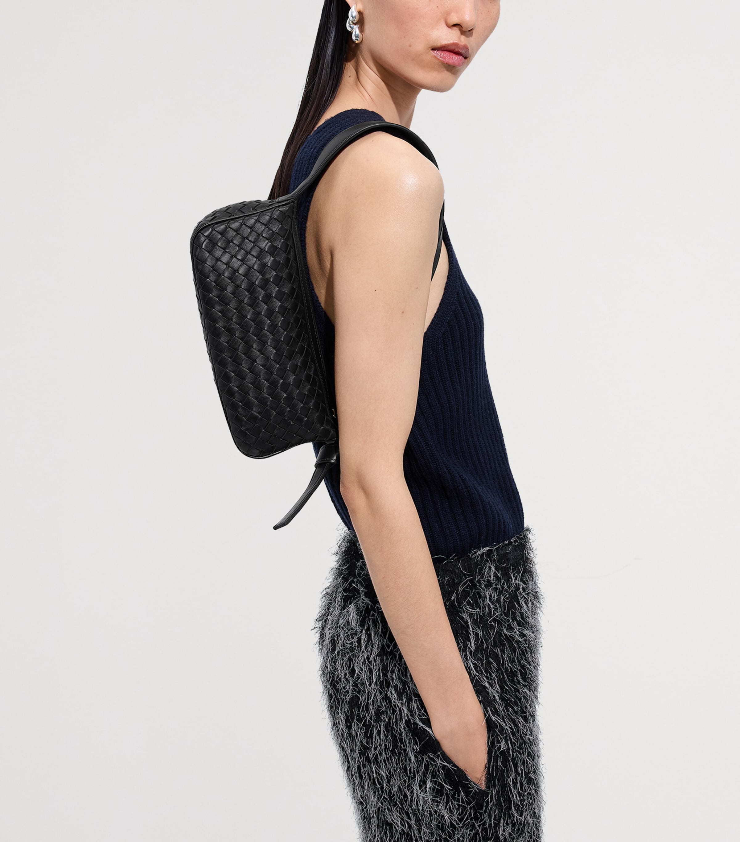 Bottega Veneta Nappa Leather Nodo Shoulder Bag Image 5