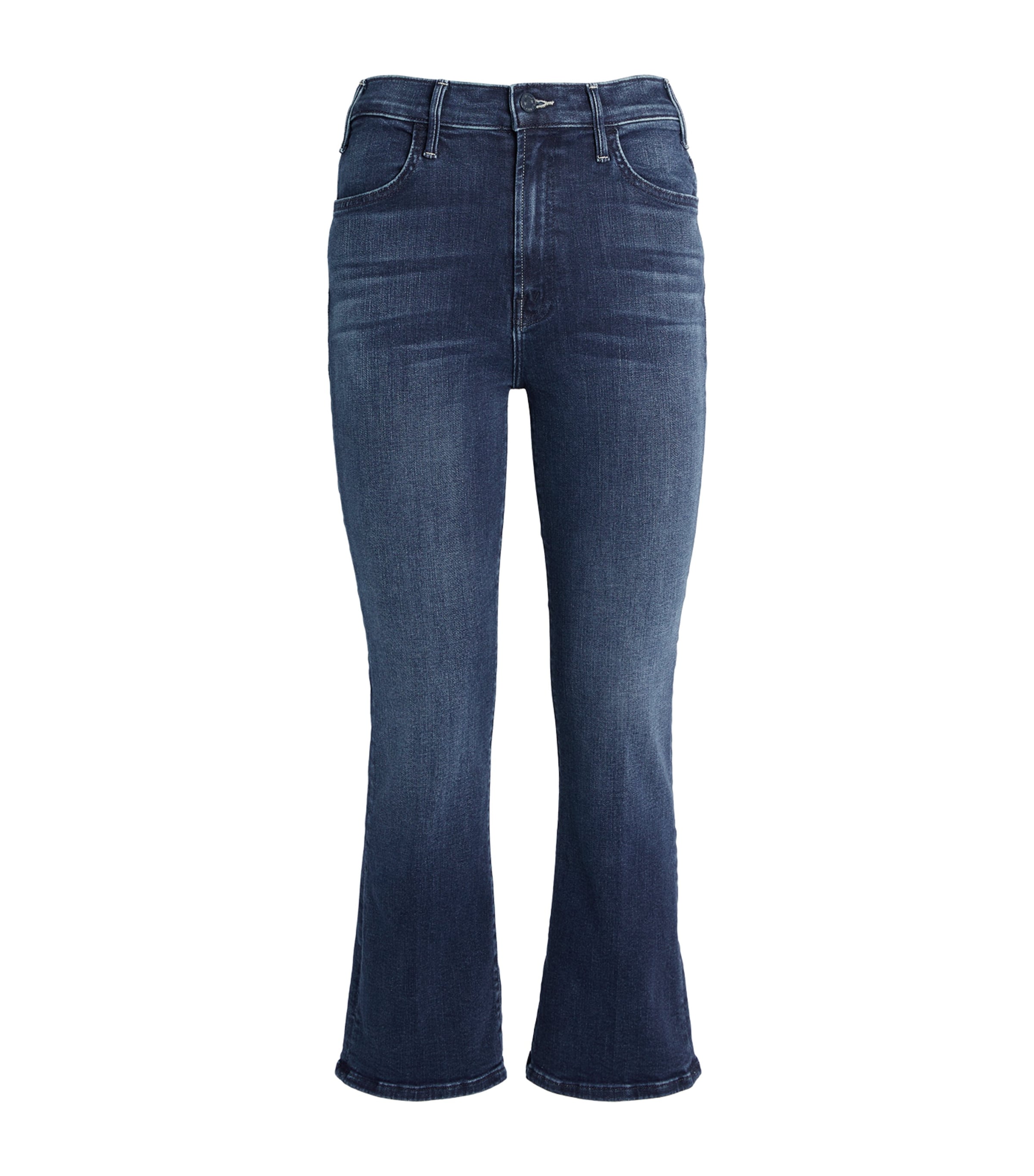 Mother The Hustler Ankle Jeans In Blue Cotton In Blue